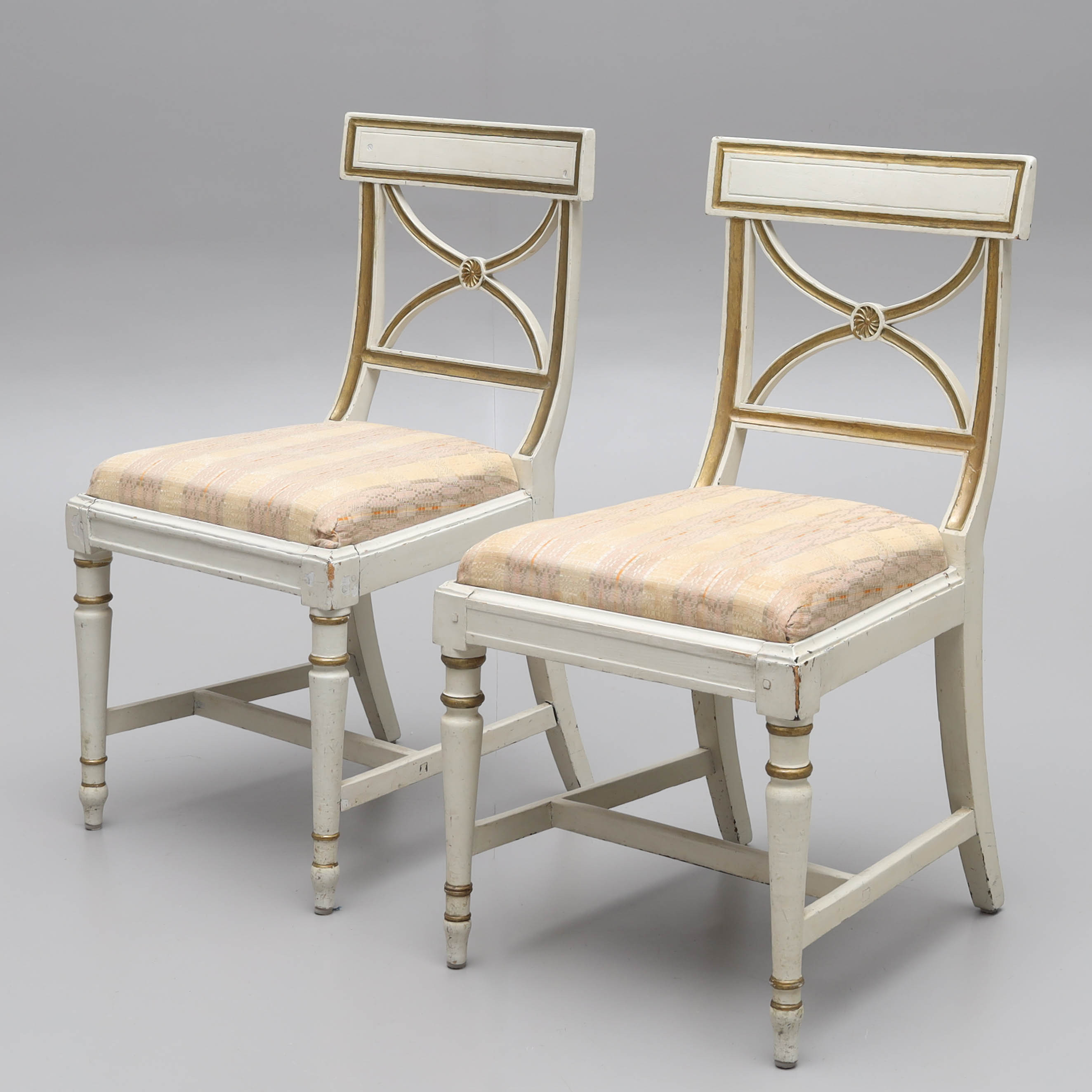 STOLAR, ett par, bellman modell, sengustaviansk, 1700/1800-tal.