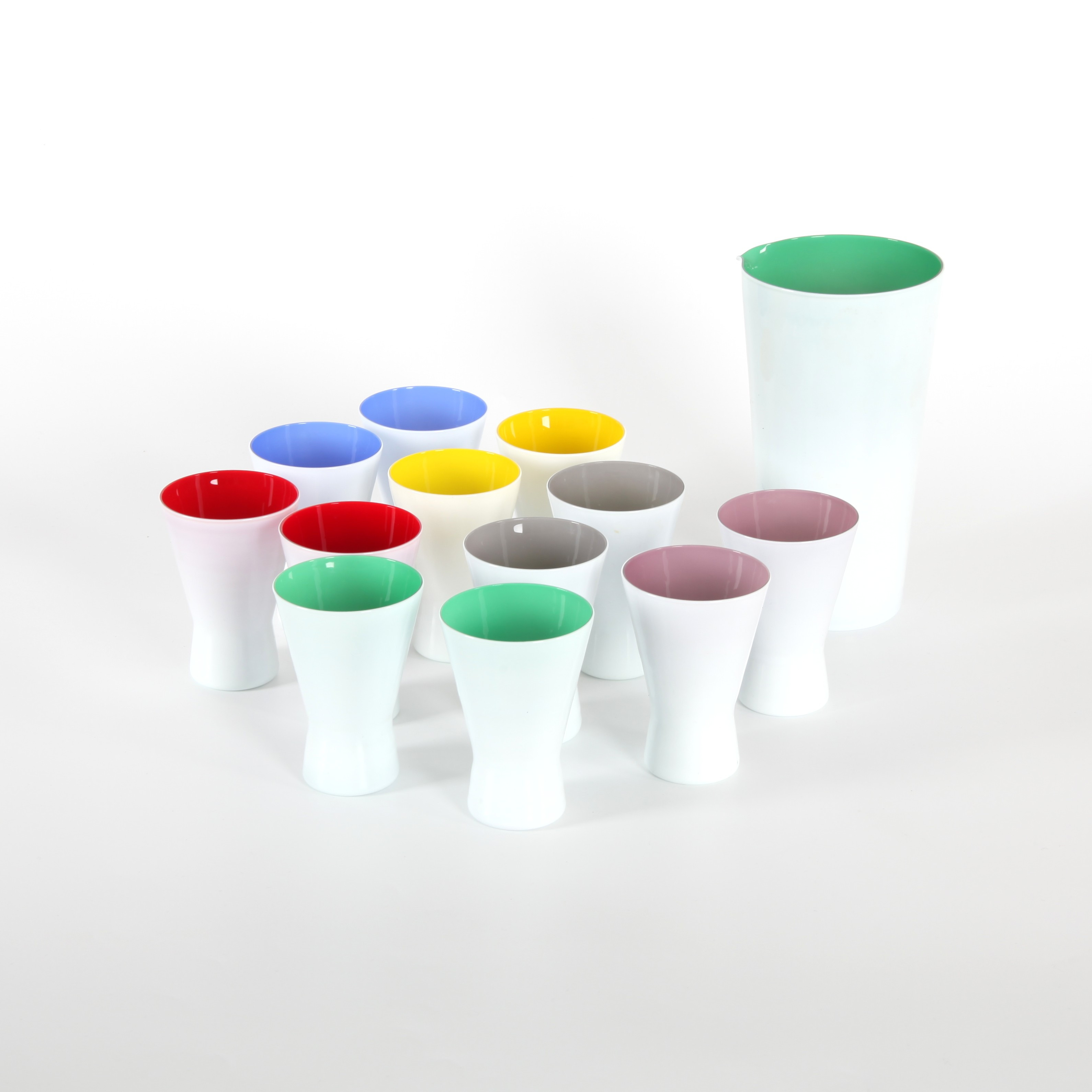 GLASSERVIS, 13 delar, 1900-talets andra hälft.