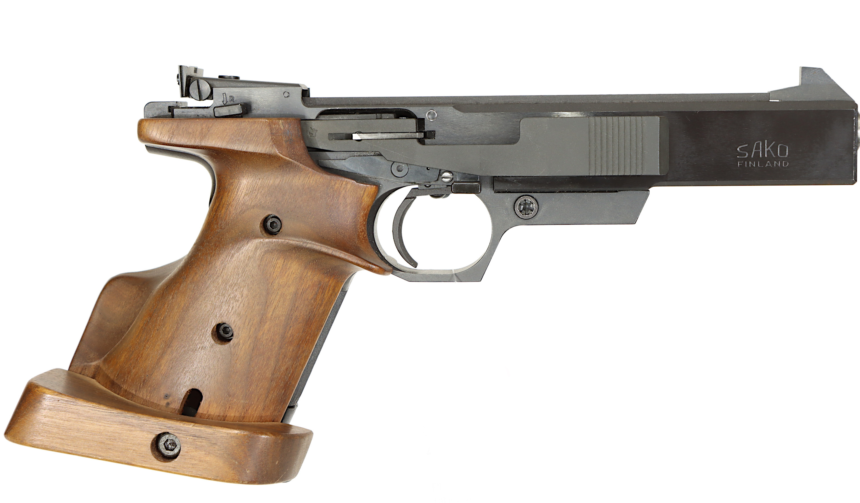PISTOL, fabrikat Sako, modell Triace, kaliber .32 S&W LONG, tillv.nr 811176, se-nr 2326983.