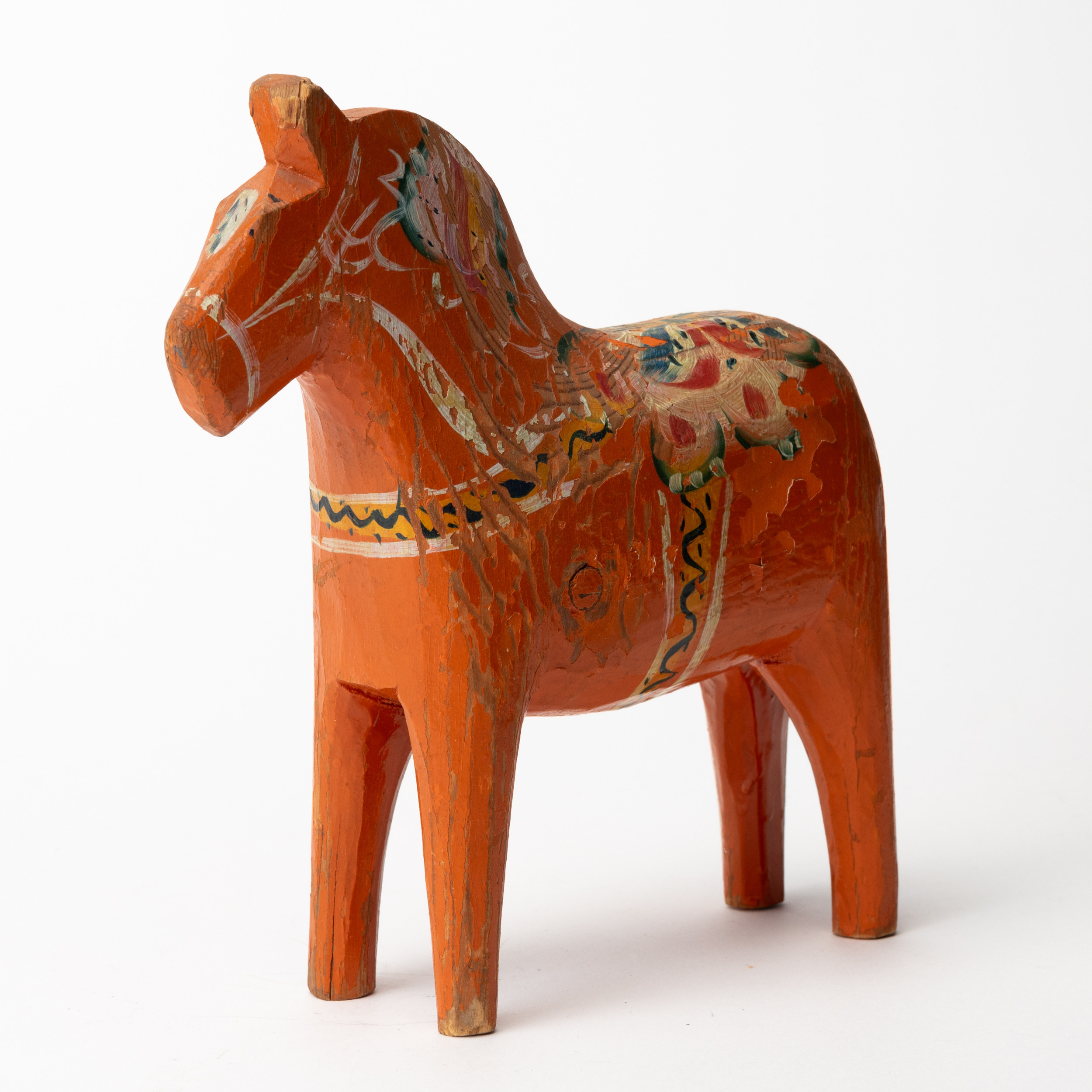 DALAHÄST, bemålat trä, 1900-talets första hälft.