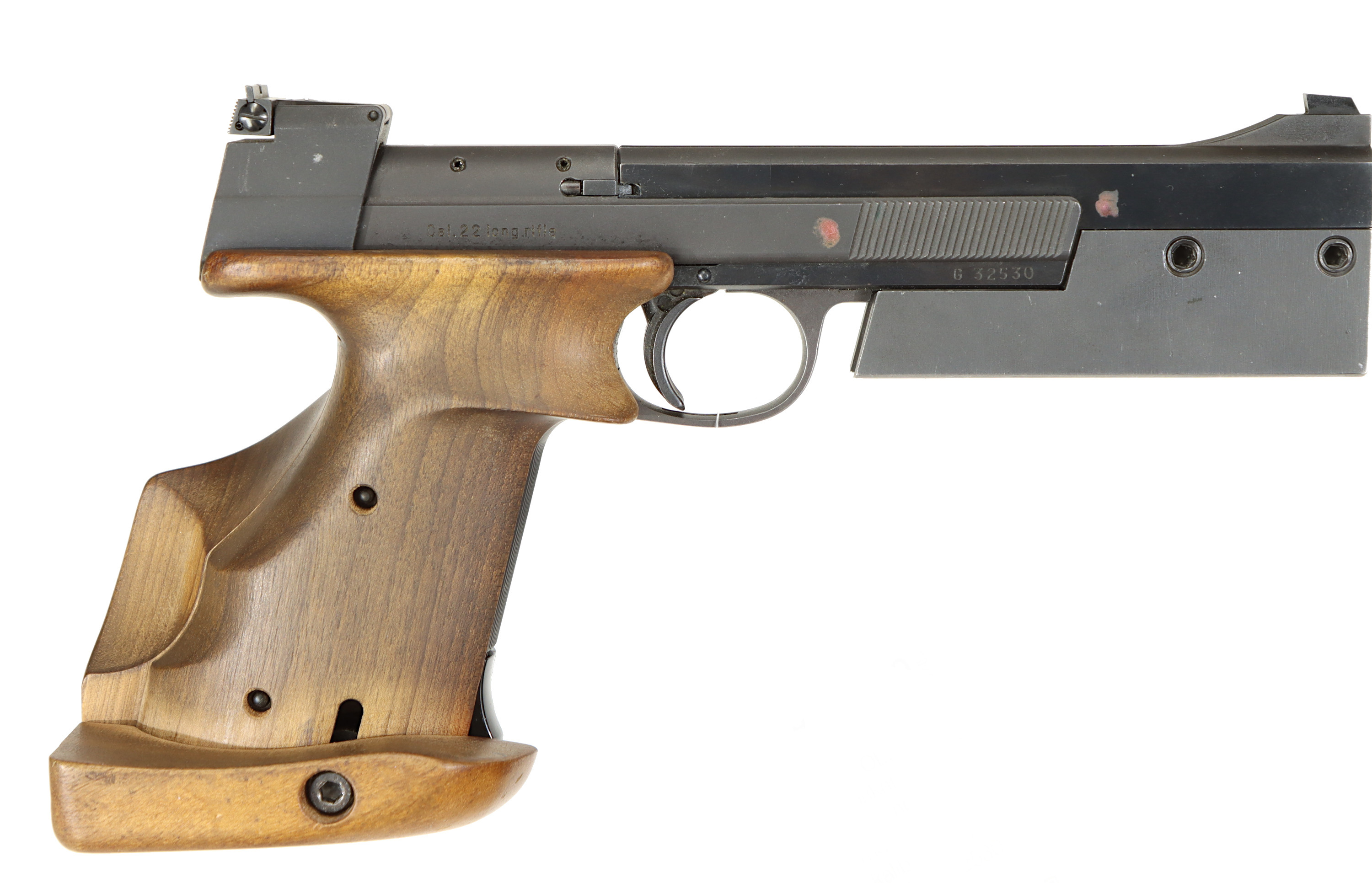 PISTOL, fabrikat Hämmerli , modell 208, kaliber .22LR, tillv.nr G32530, se-nr 0236876.