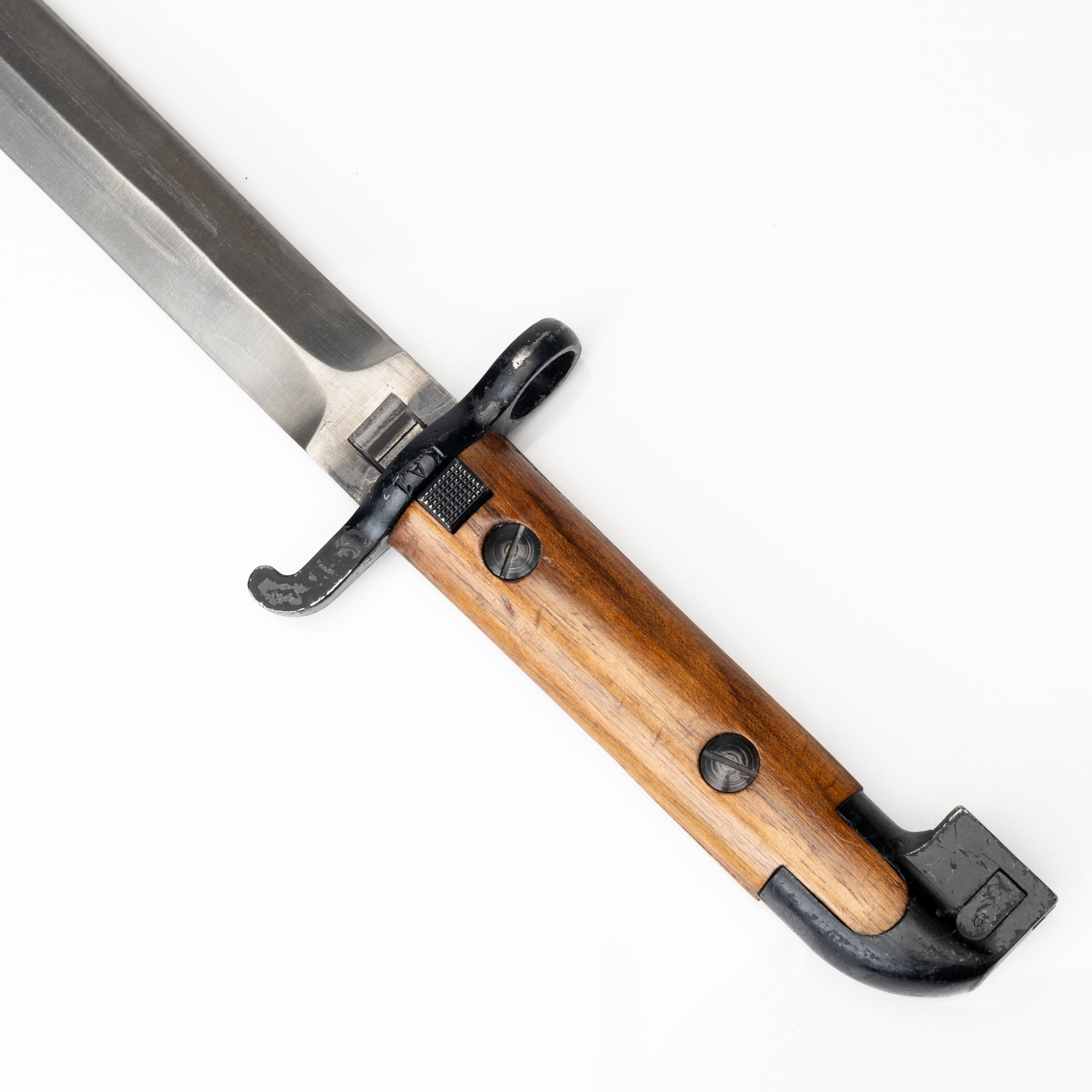 KNIVBAJONETT, med svärtad stålbalja, Sverige, Eskilstuna Jernmanufactur A.B.