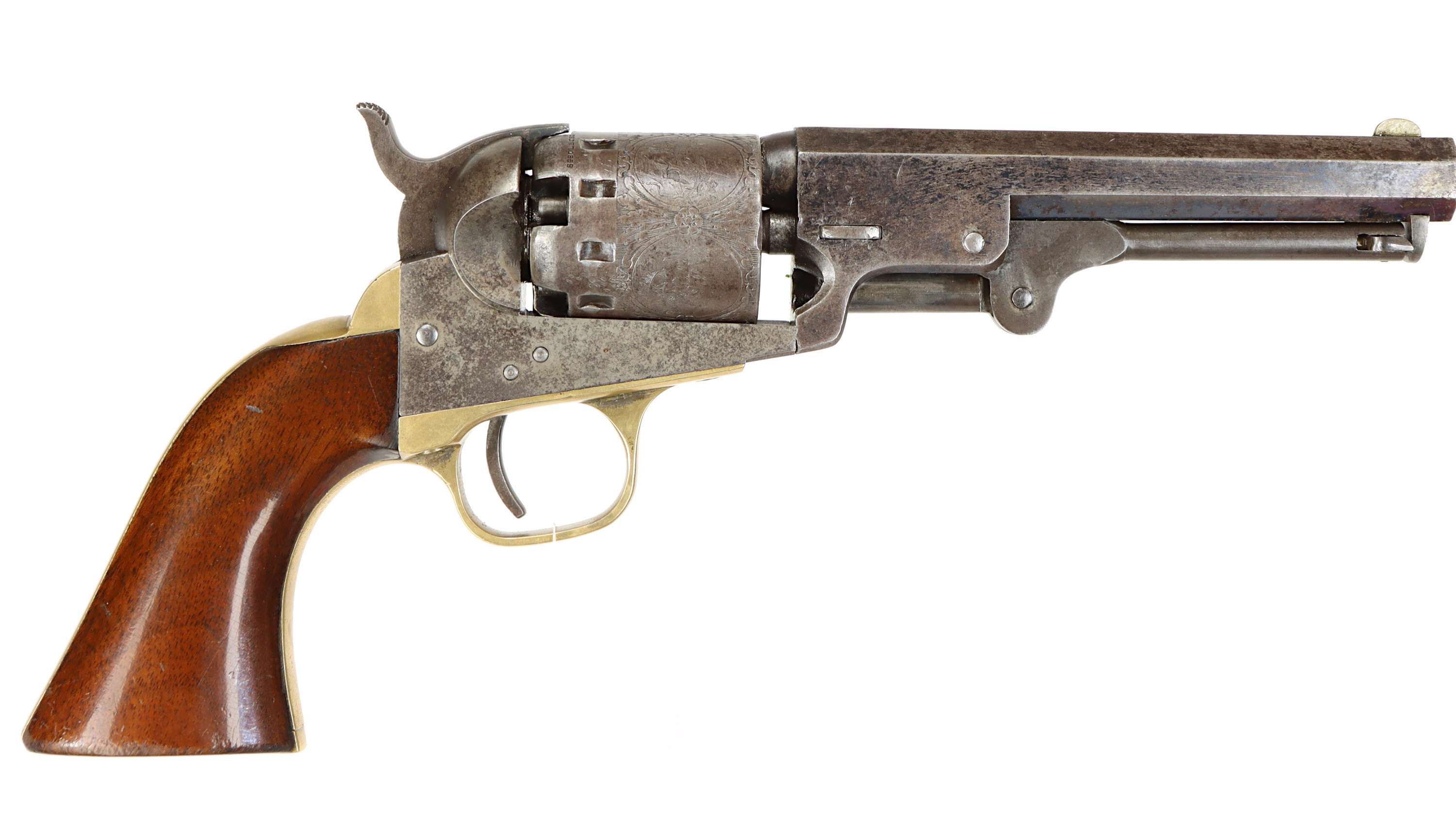 SLAGLÅSREVOLVER, fabrikat Manhattan, modell Navy, kaliber .36 Svartkrut, tillv.nr 5392.