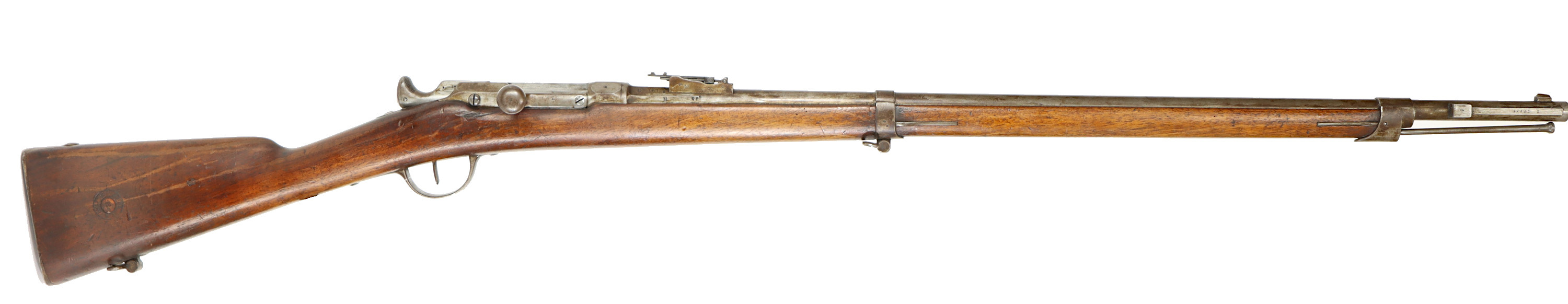 TÄNDNÅLSGEVÄR, fabrikat Châtellerault, modell 1866 Chassepot, kaliber 11,7, tillv.nr 29075.