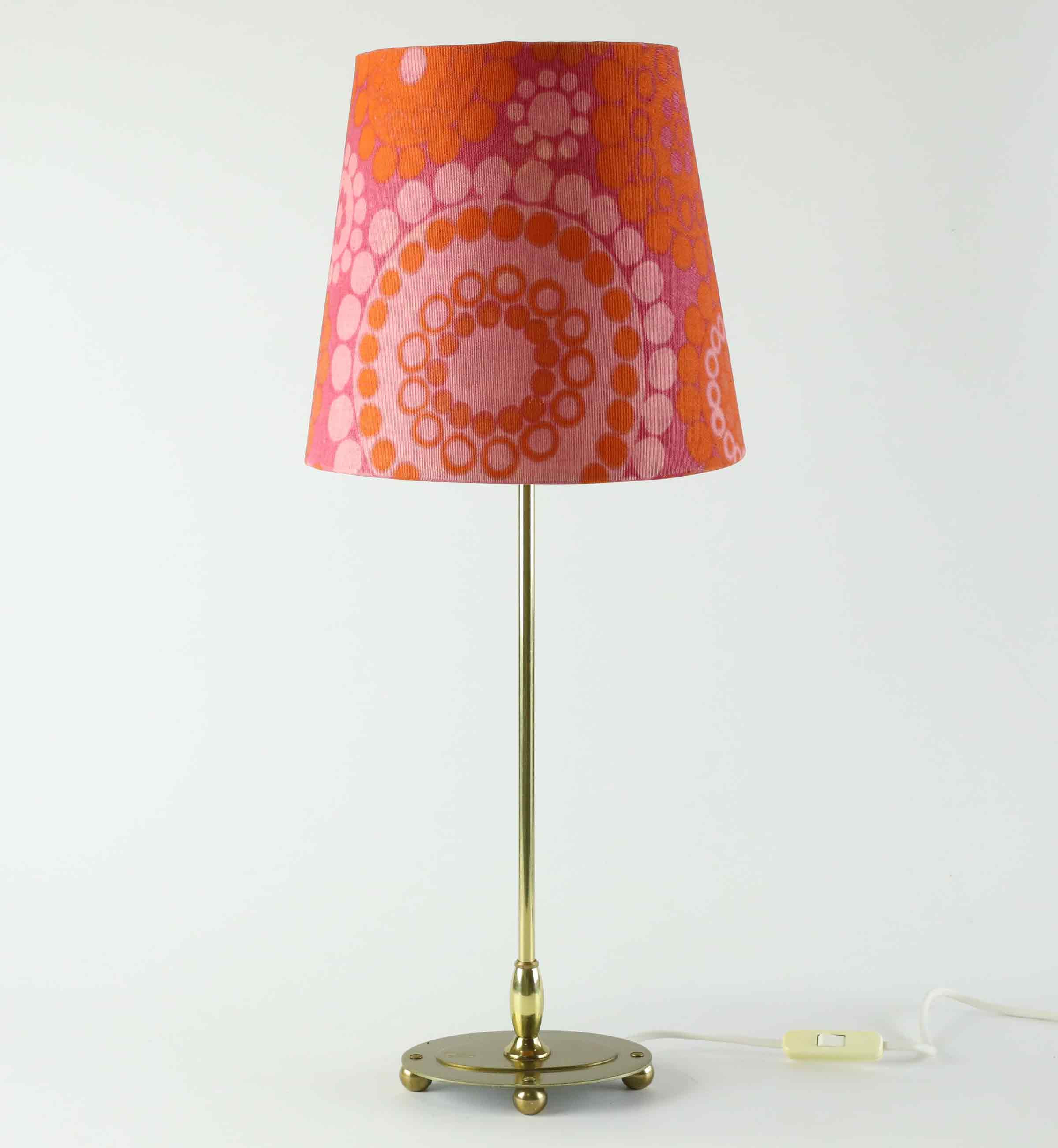 DAHLQVIST & JOHANSSON. bordslampa, mässing, 1900-talets andra hälft.