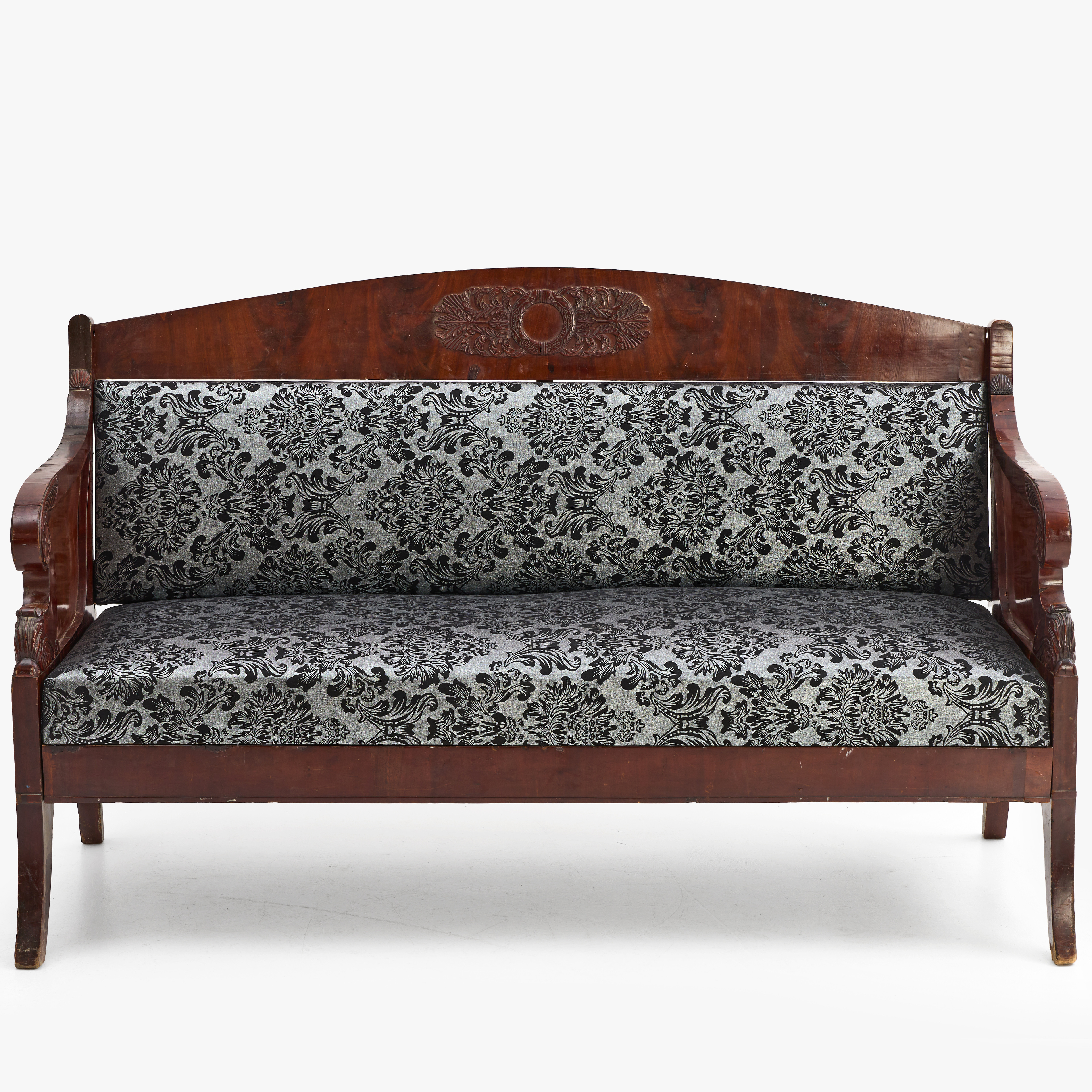 SOFFA, Baltikum empir. 1800-tal, mahogny.