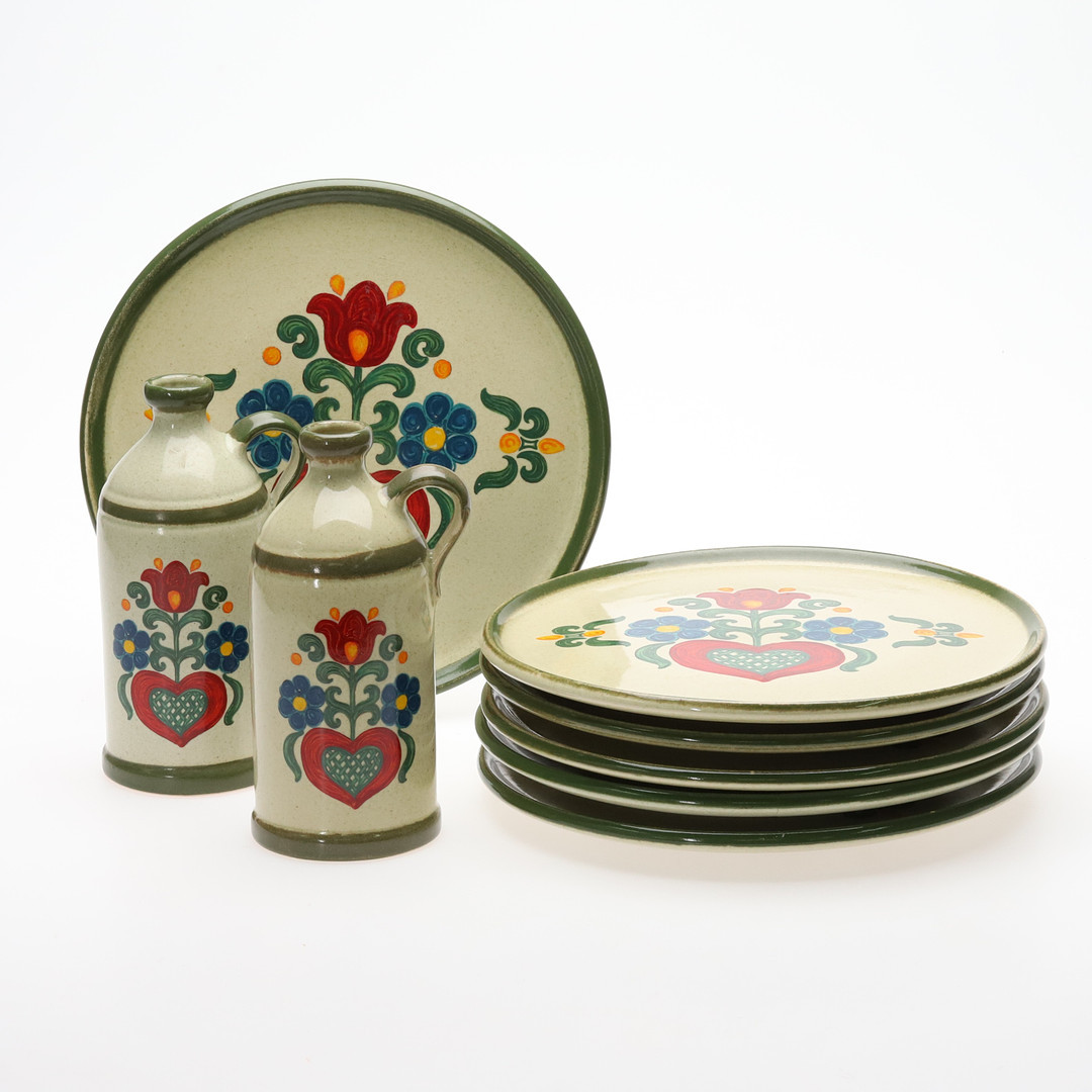 MATSERVIS, 8 delar, Jasba Keramik, Tyskland.
