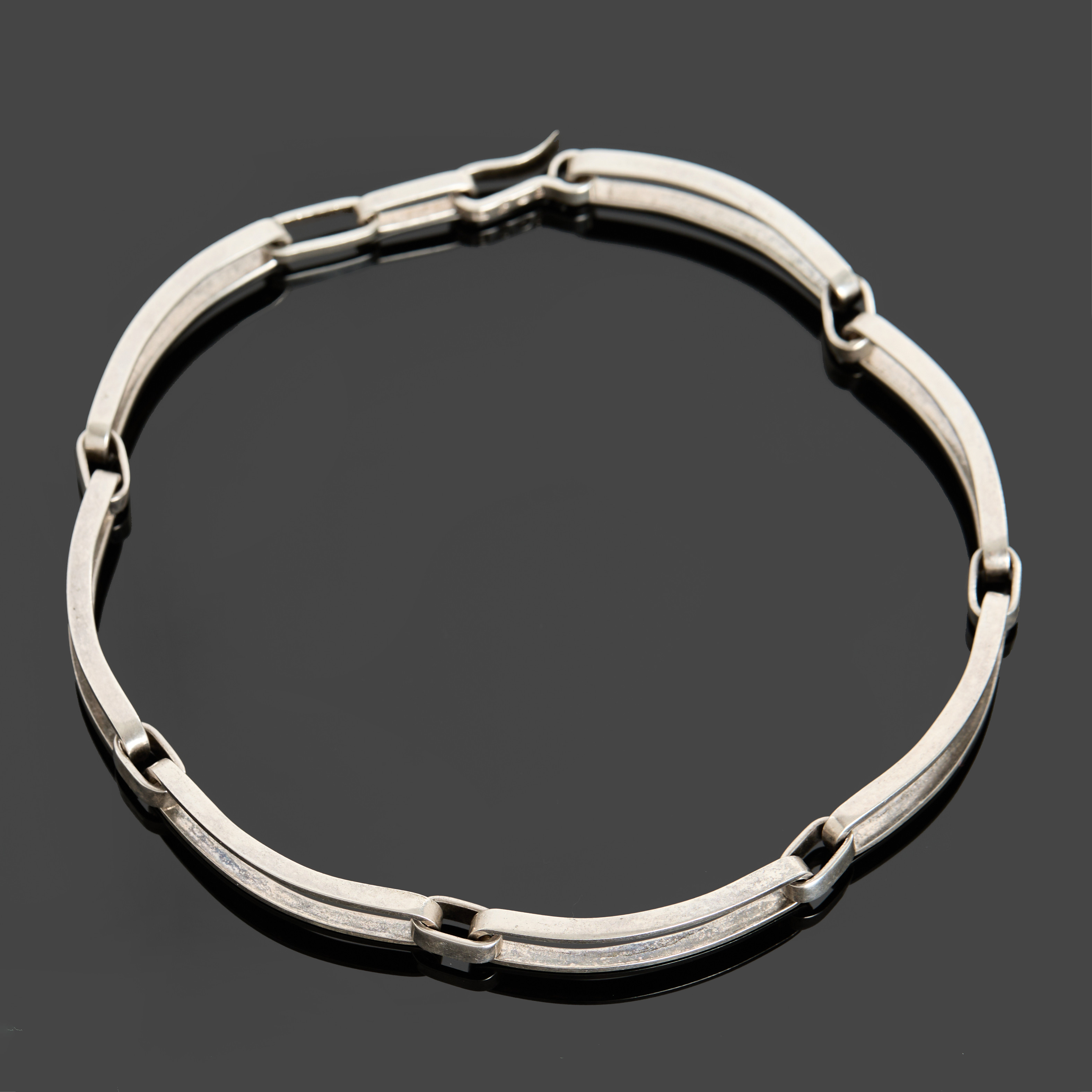 ANDERS HÖGBERG. Collier, silver, monogramsignerad, Högbergs Silversmedja Anders, 1966, Göteborg.