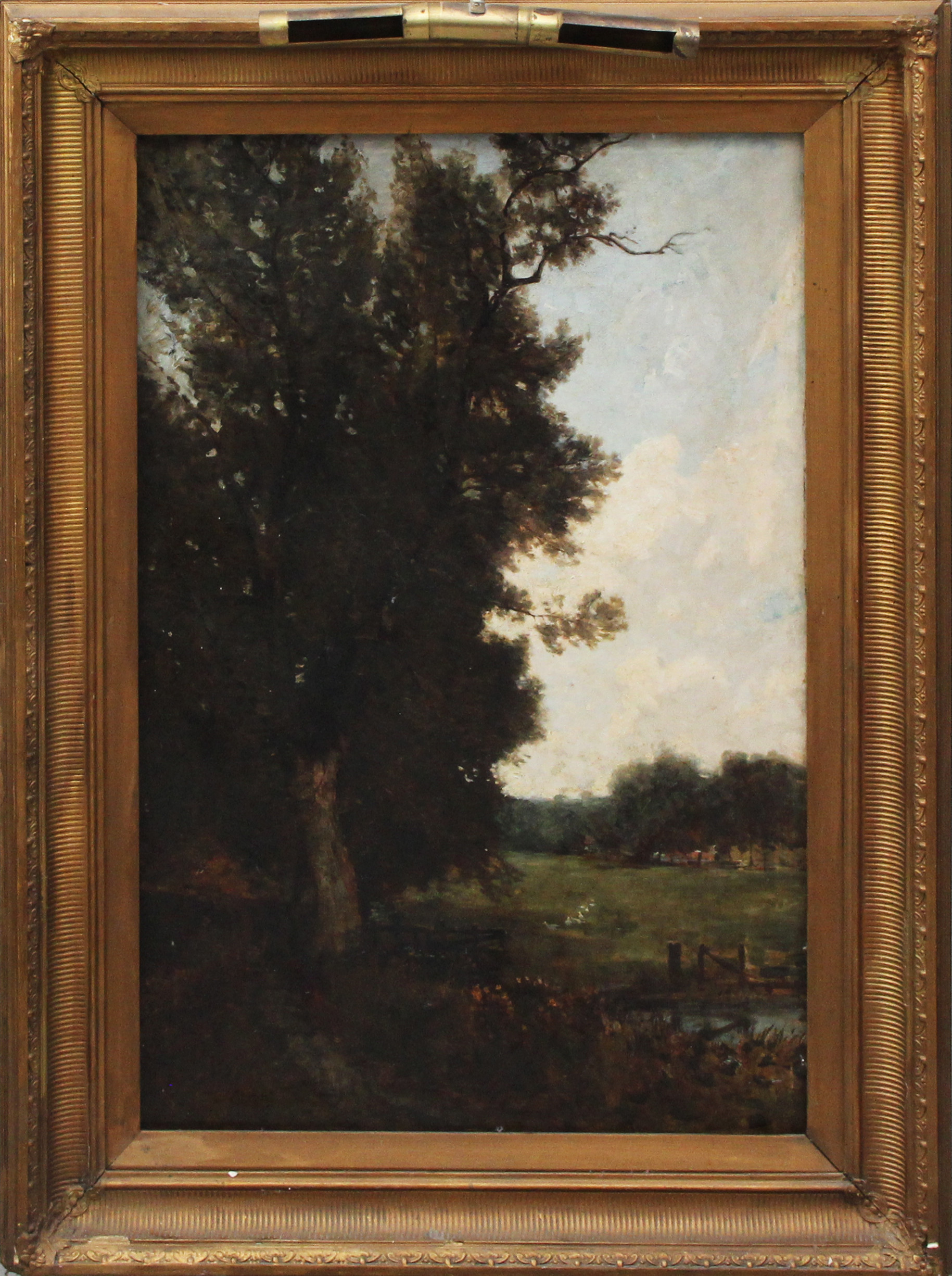 OIDENTIFIERAD KONSTNÄR. OLJA, på duk, otydligt signerad, 1800-tal.