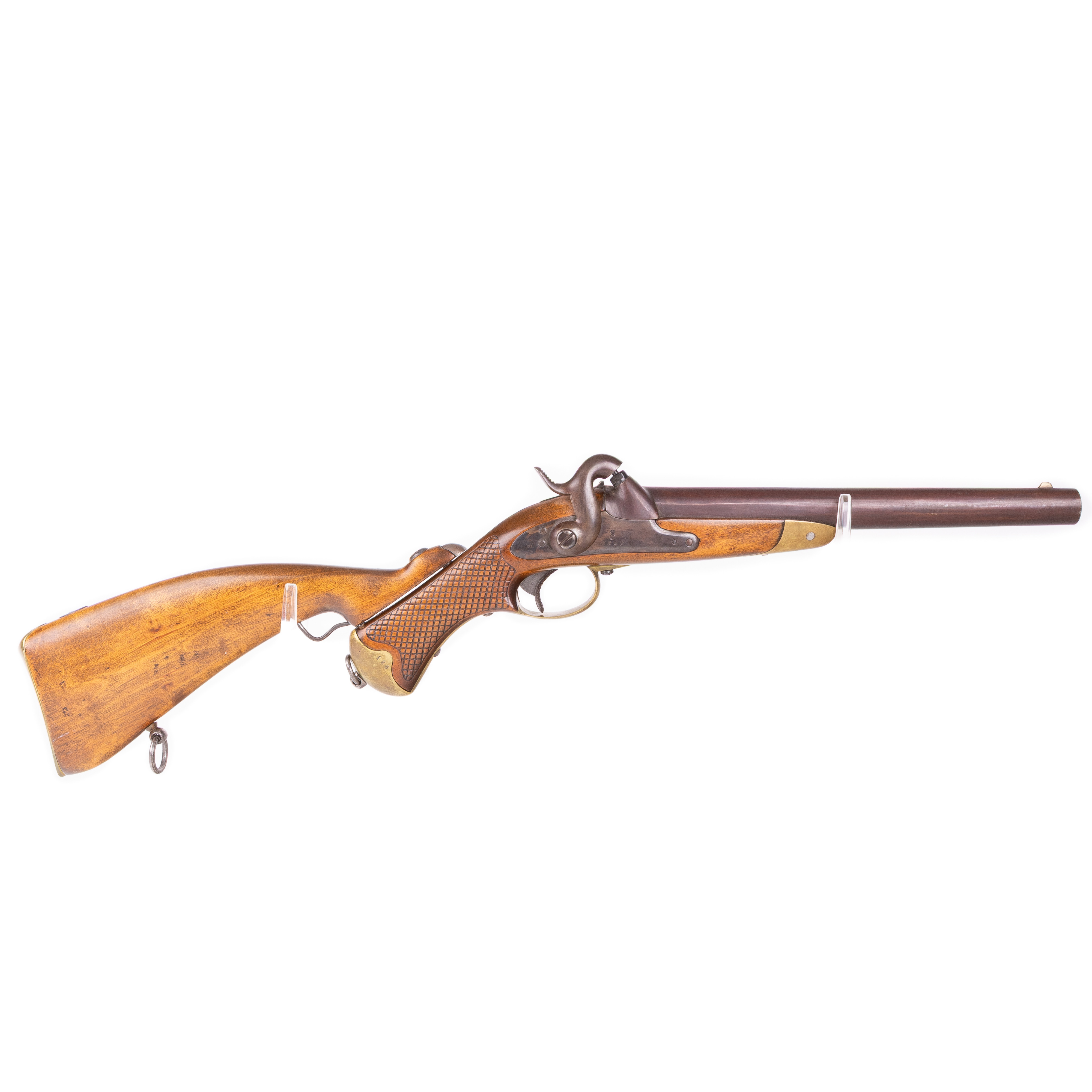 SLAGLÅSPISTOL, Flankörpistol m/1850 med löskolv, Carl Gustaf Stads, Sverige, 1800-tal.