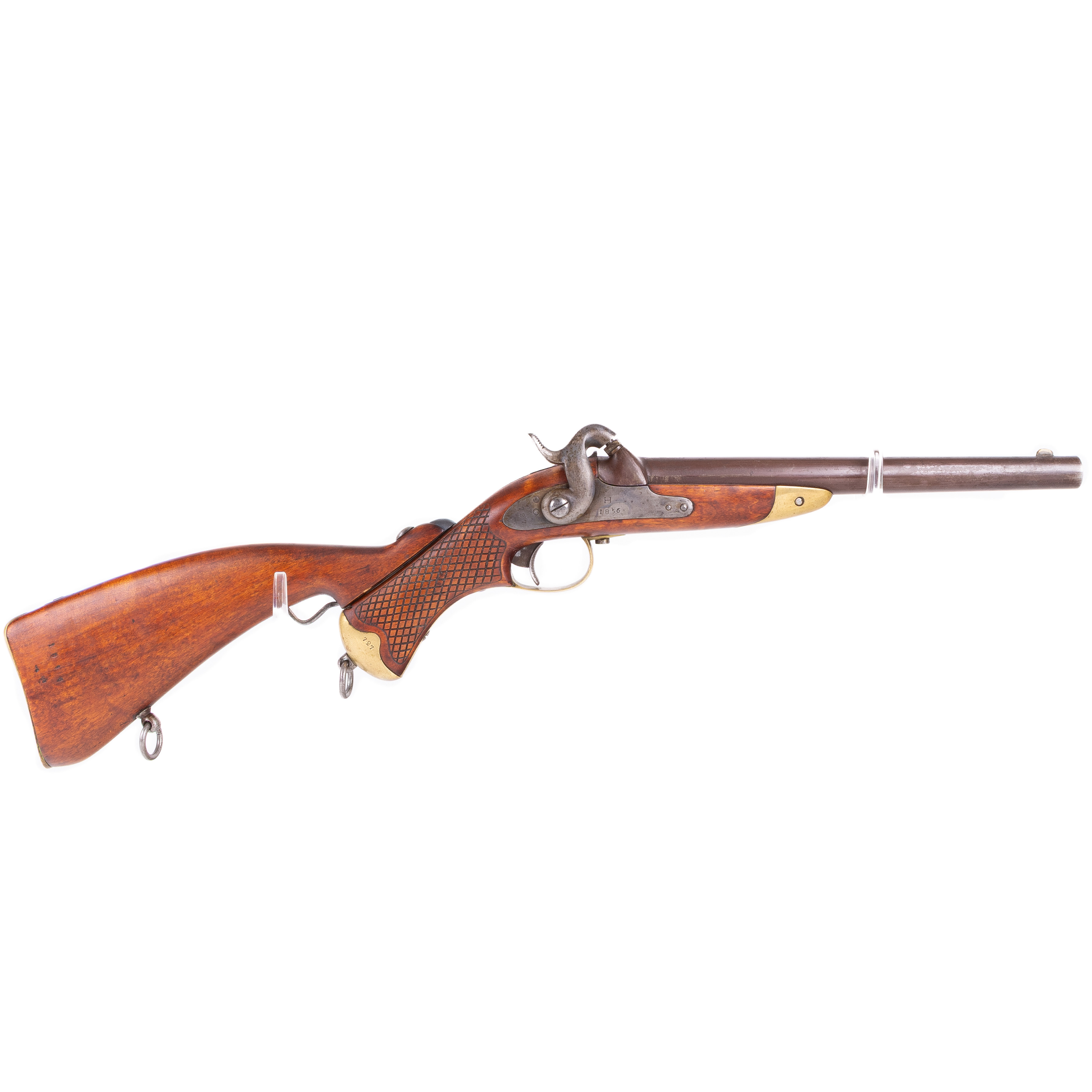 SLAGLÅSPISTOL, Studsarpistol m/1850 med löskolv, Husqvarna, Sverige, 1800-tal.