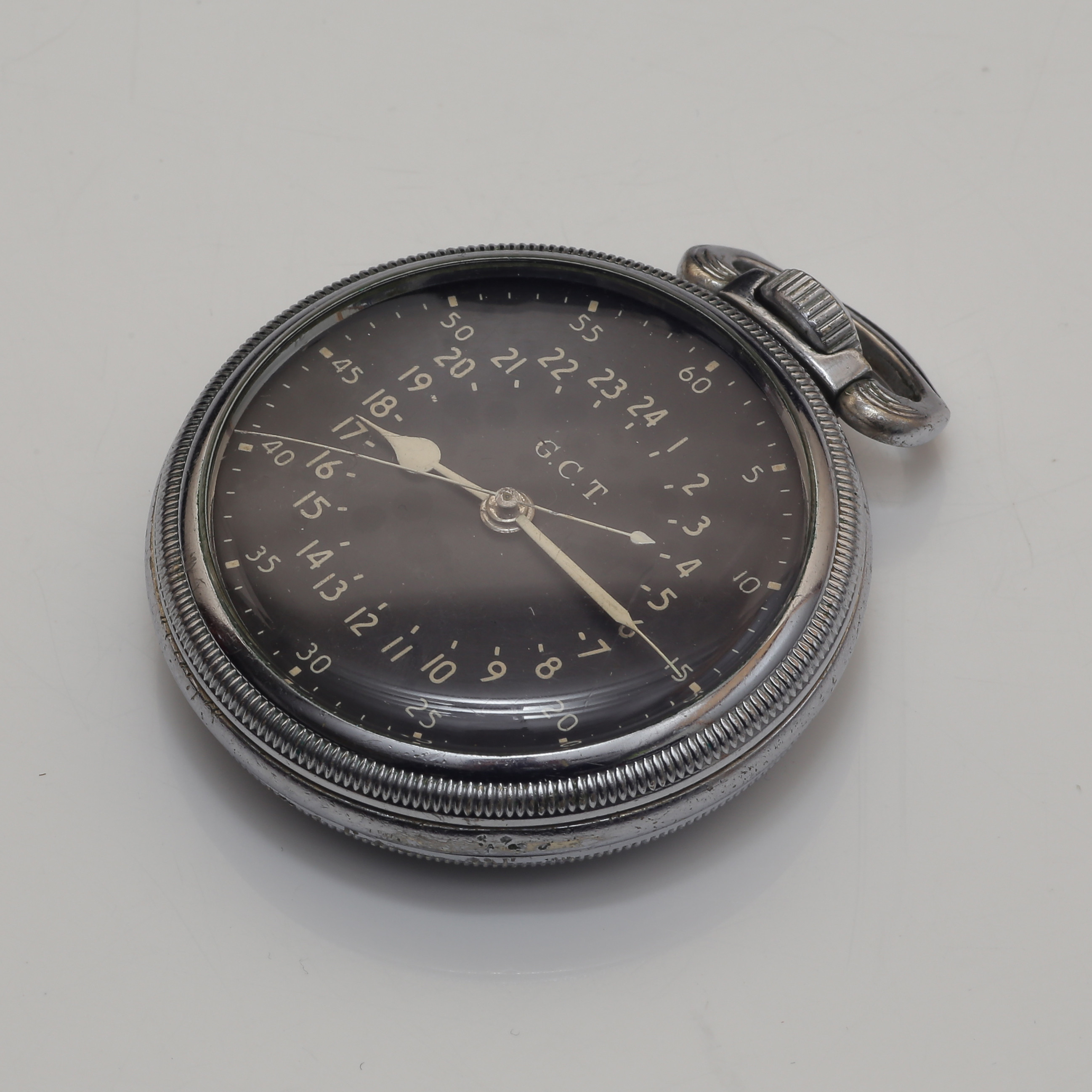 HAMILTON WATCH CO. AN 5740 "US AIRCREW NAVIGATOR’S WATCH" NAVIGATÖRSKLOCKA, 24-TIMMARS URTAVLA, WWII (1942) MFR´S PART NO. 4992B, SERIAL NO. AF-42-41005, CONTRACT NO. W535ac-28072, HAMILTON WATCH CO.