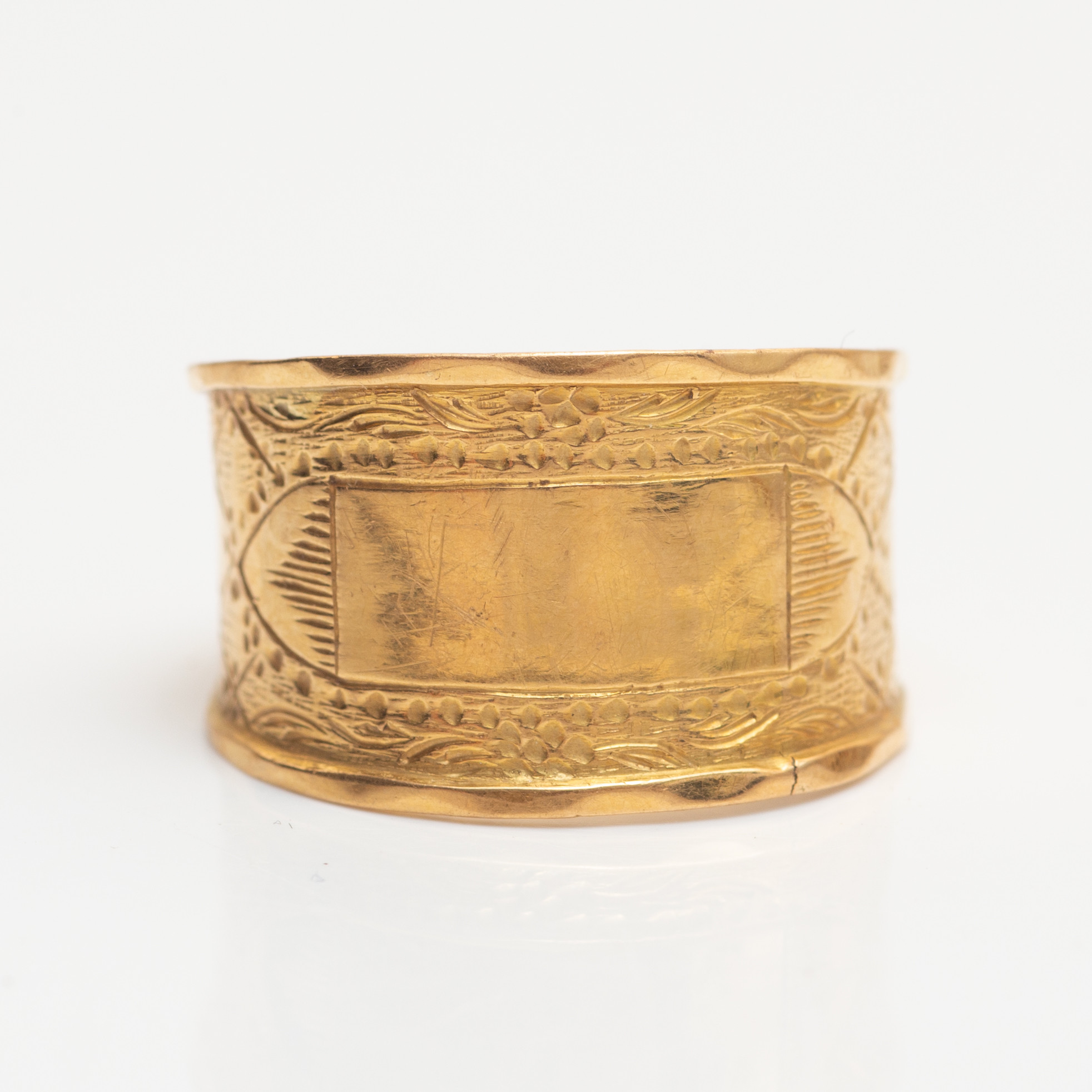 INGEMAR LILJA (1807-1825) 18K GULDRING, KARLSKRONA, O3 (1820).
