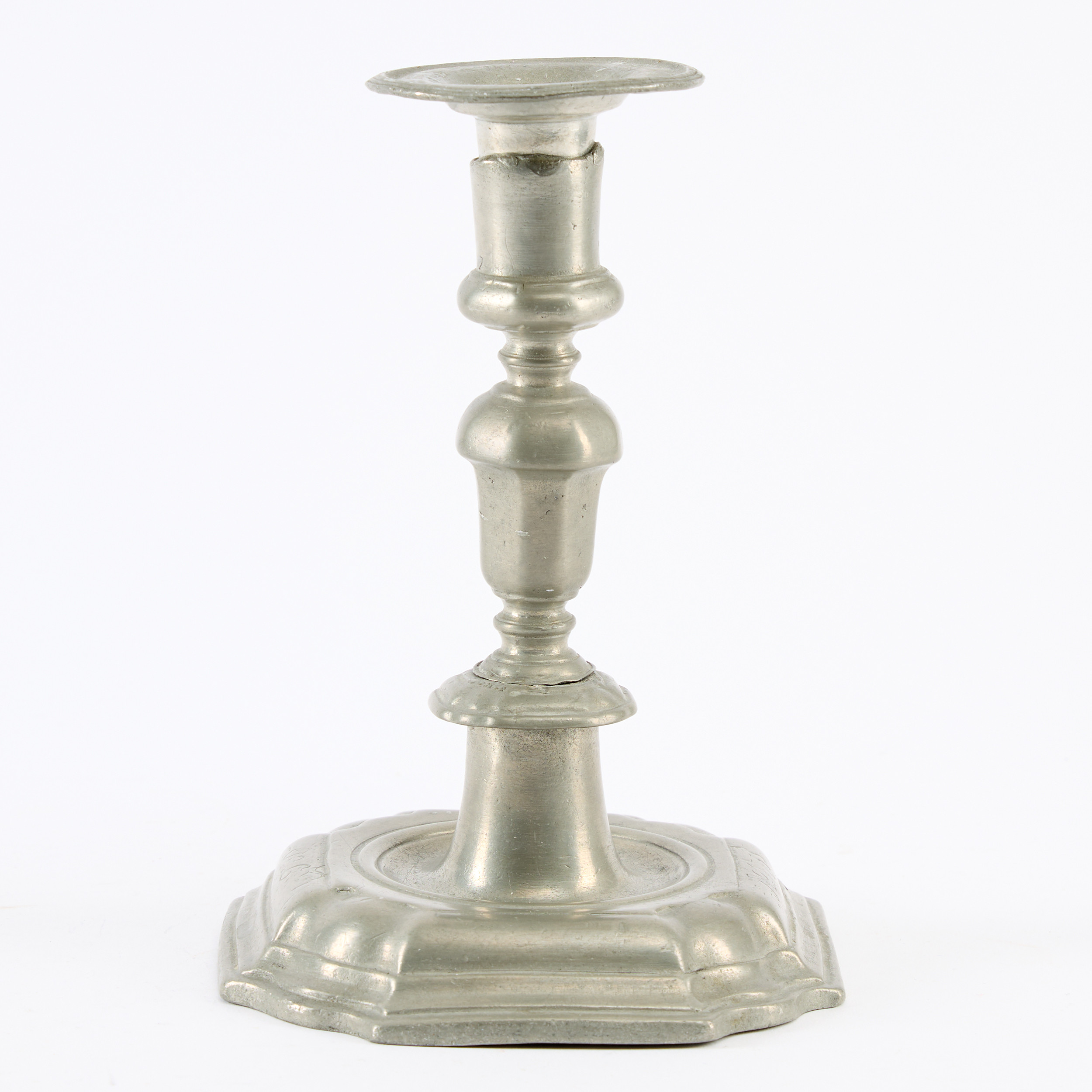 LJUSSTAKE, tenn, senbarock, 1700-tal, Sverige.