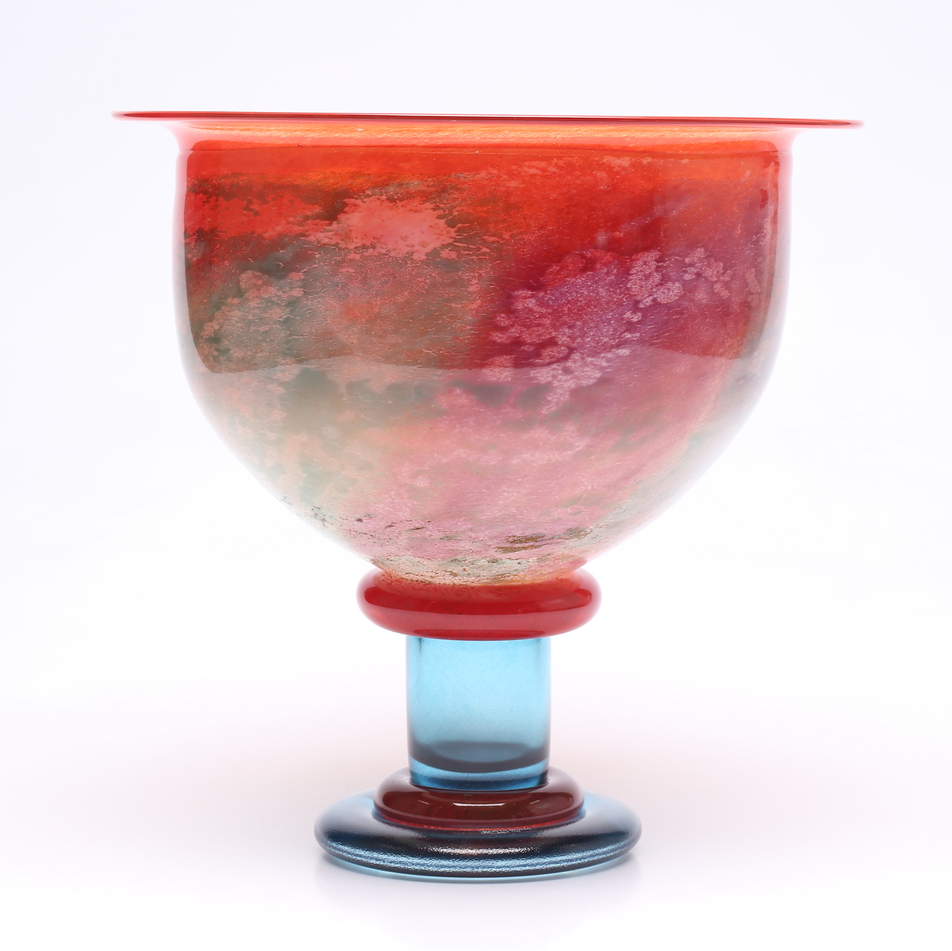 KJELL ENGMAN. Skål på fot, "Can can", signerad, numrerad, Kosta Boda.