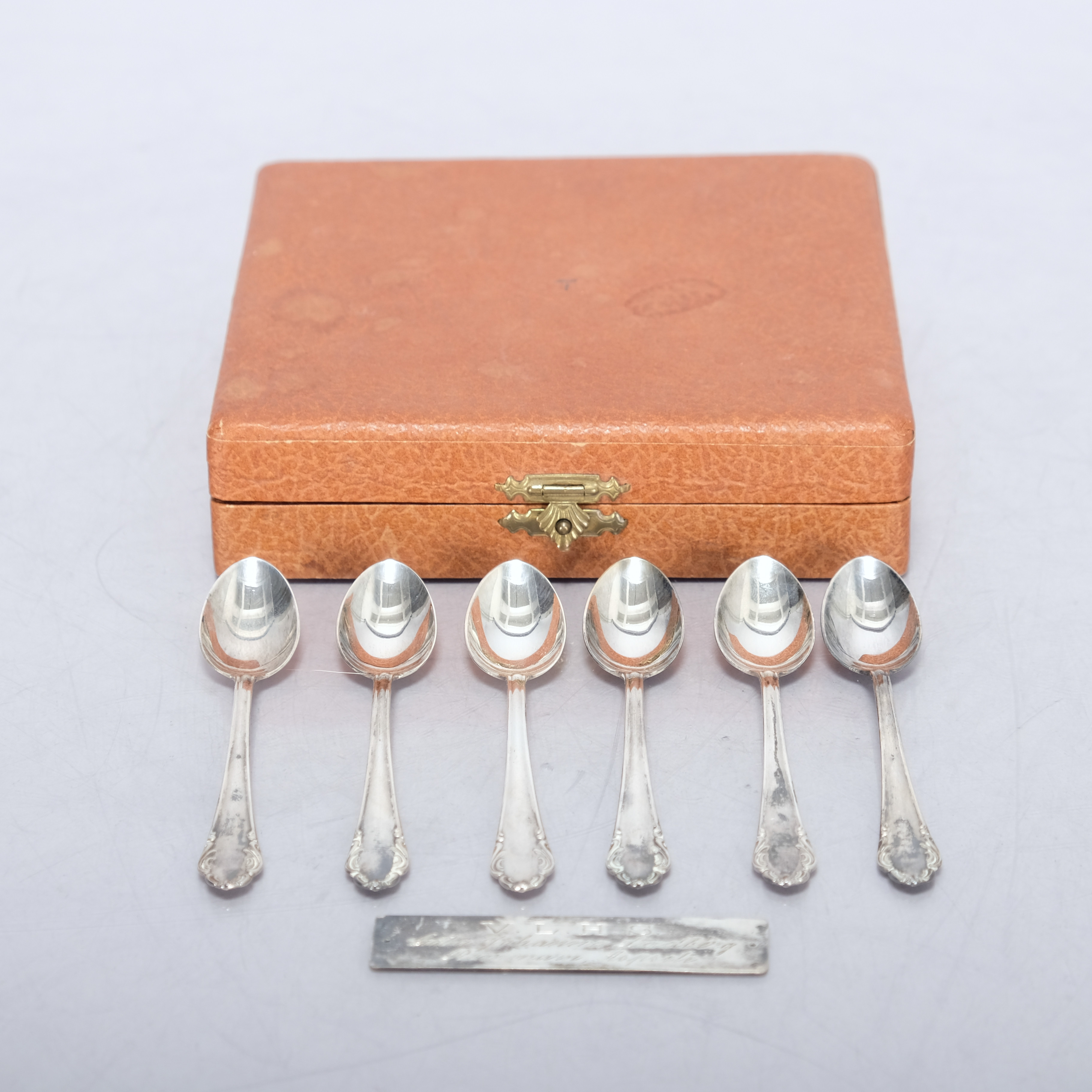 E.J ERIKSSON. Silverskedar, Hernösand,", Vikt 64G, 6 delar.