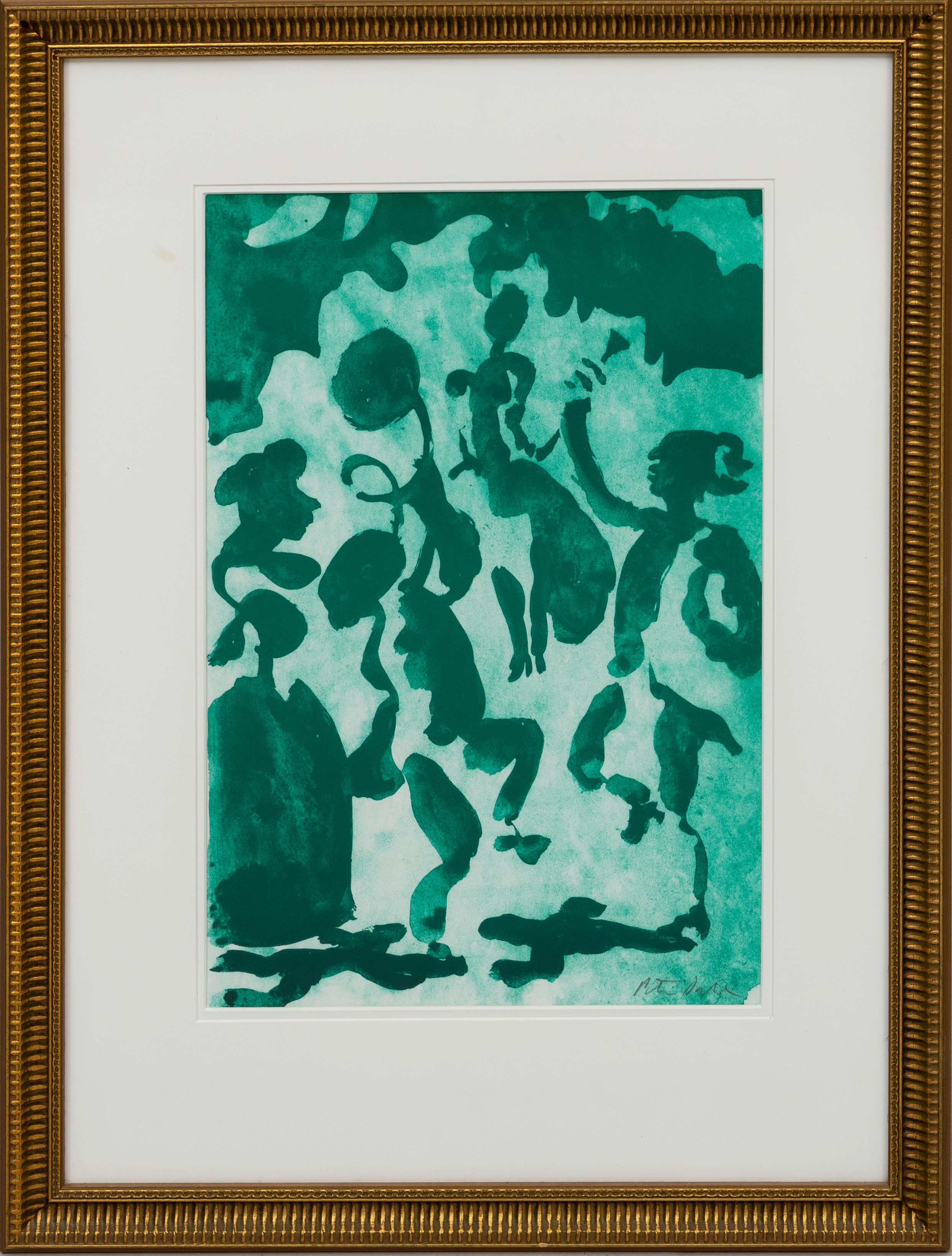 PETER DAHL. Ur Fredmans Epistlar", färglitografi, signerad.