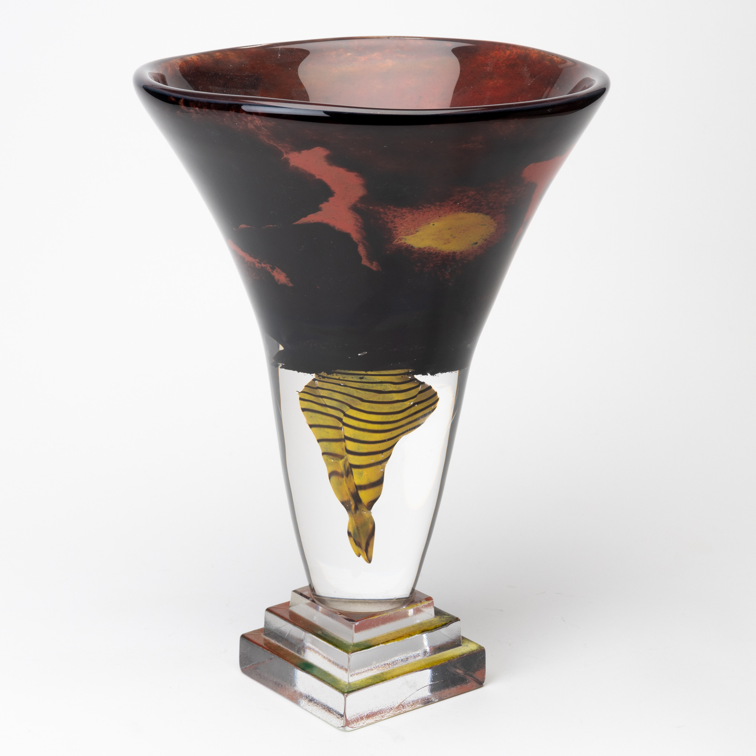 KJELL ENGMAN. Skål på Fot, glas, underfång, "Pixie", edition, nr:5/25, signerad, Kosta Boda.