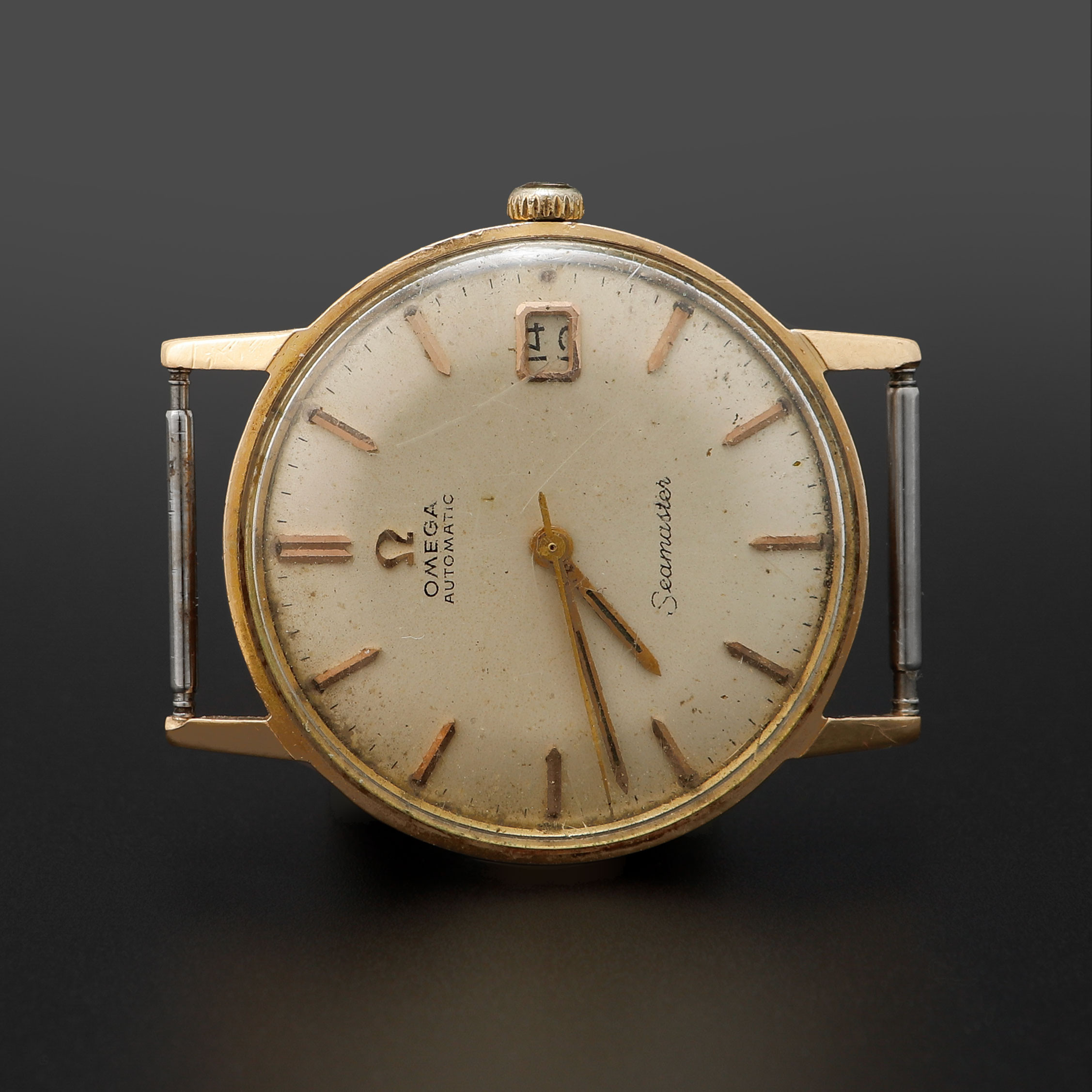 ARMBANDSUR, Omega, Seamaster, 18k guld, automatisk, ca 1965.