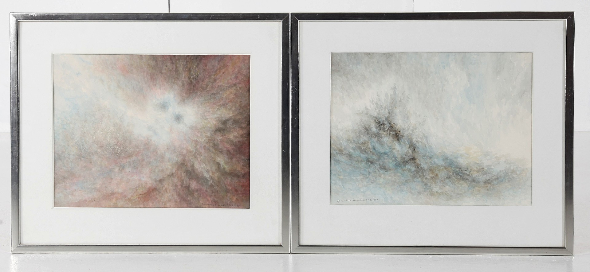 JAN-OWE LEWERTH. f 1939. Akvareller, 2 st, signerade.