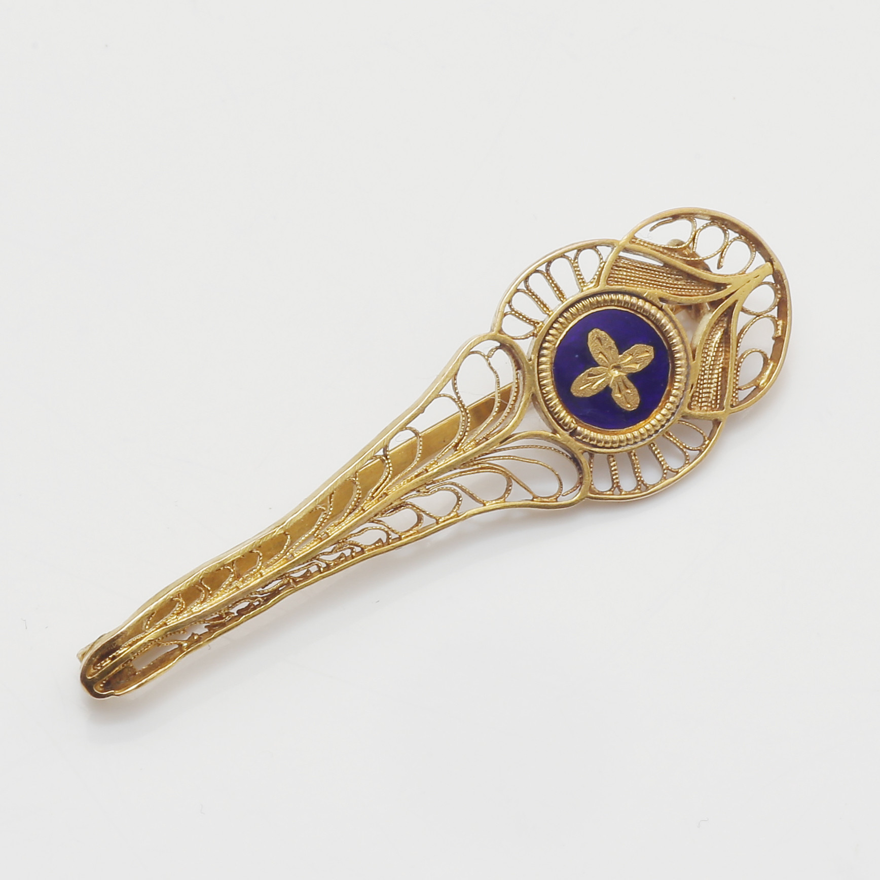 BROSCH, 18K GULD, X2 (1804).
