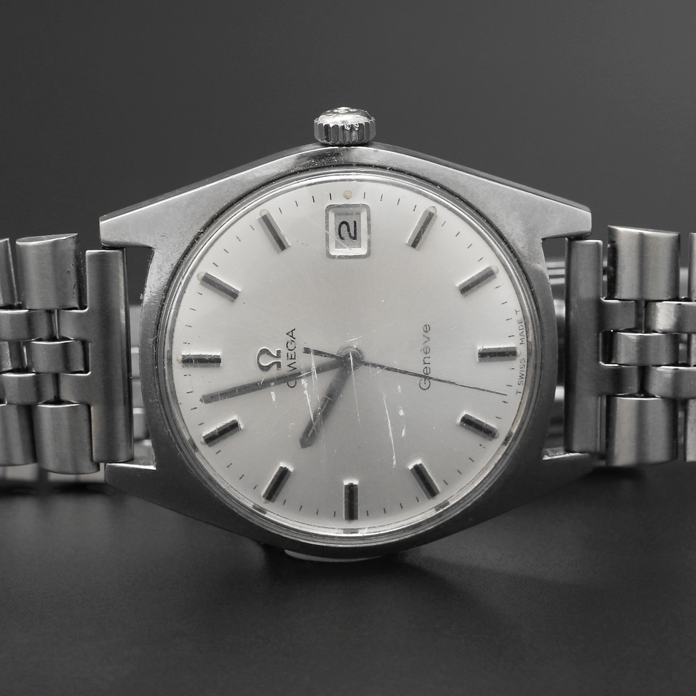 ARMBANDSUR, Omega Genève, stål, manuell, 1960/70-tal.