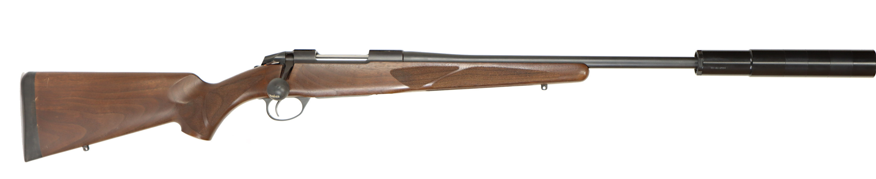 KULGEVÄR MED LJUDDÄMPARE, fabrikat Sako, modell 85 Hunter, kaliber .338 Fedral, tillv.nr 774293, se-nr SE2337213.