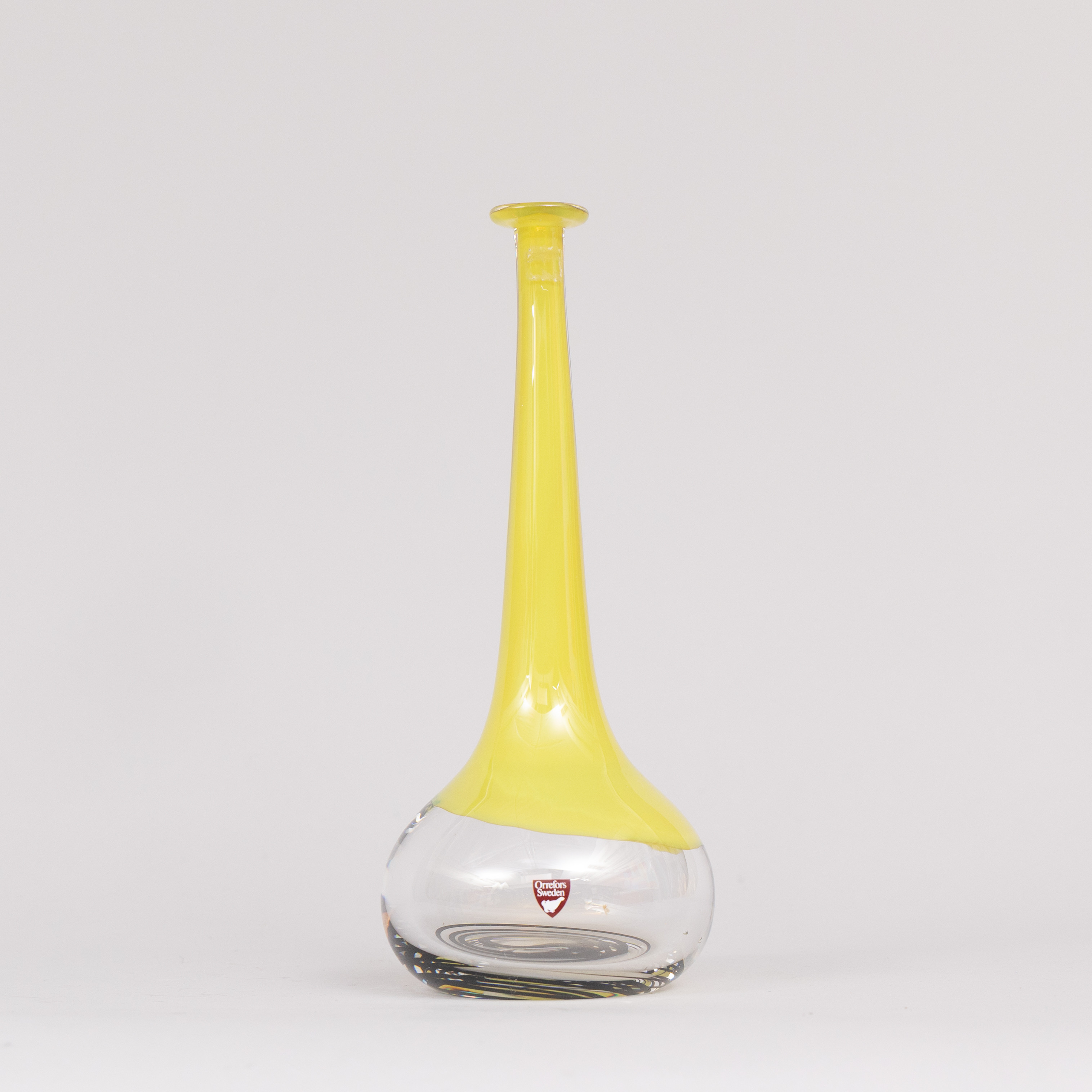 OLLE ALBERIUS. Vas, konstglas, Orrefors, signerad.