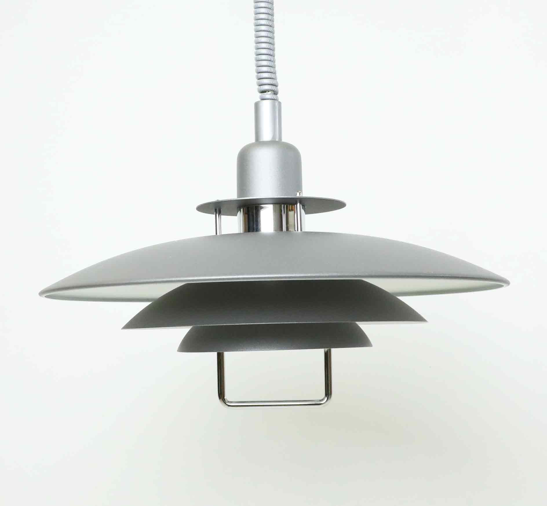 TAKLAMPA, Belid, matt metall, 1900/2000-tal.