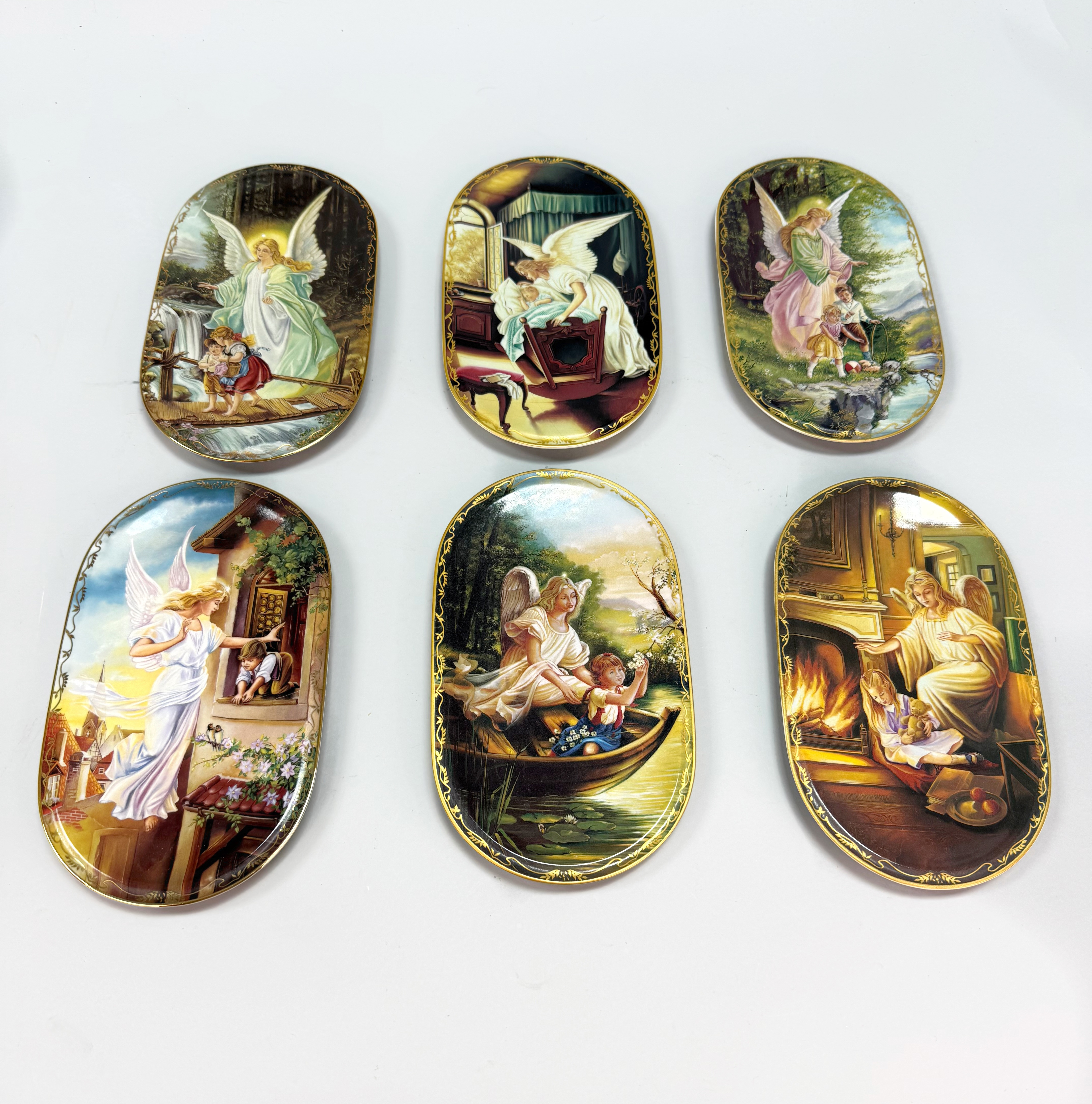 THE BRADFORD ANNABURG - Samlar tallrikar Skyddsänglar, 6 st.