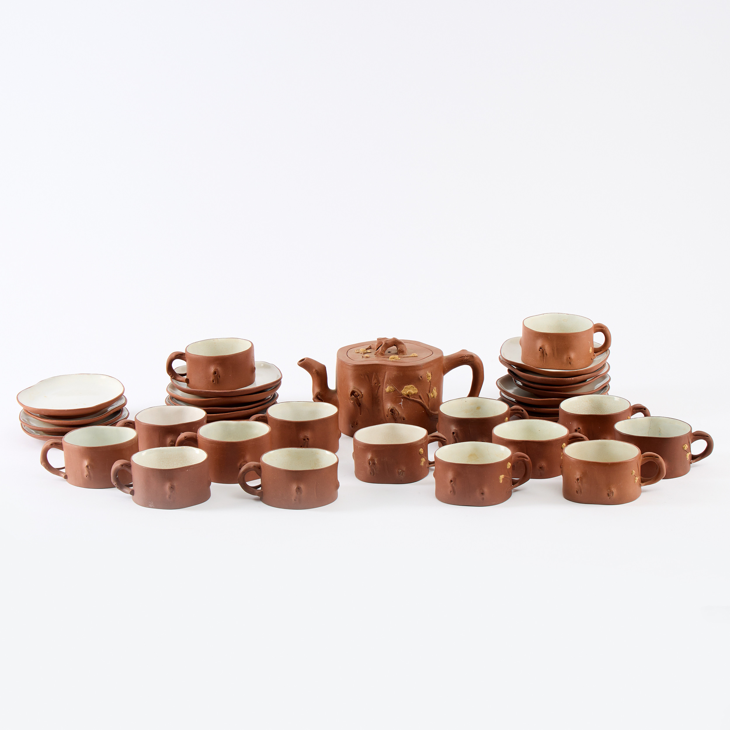 SERVIS 16 delar Kina Yixing 1900-talets första hälft.