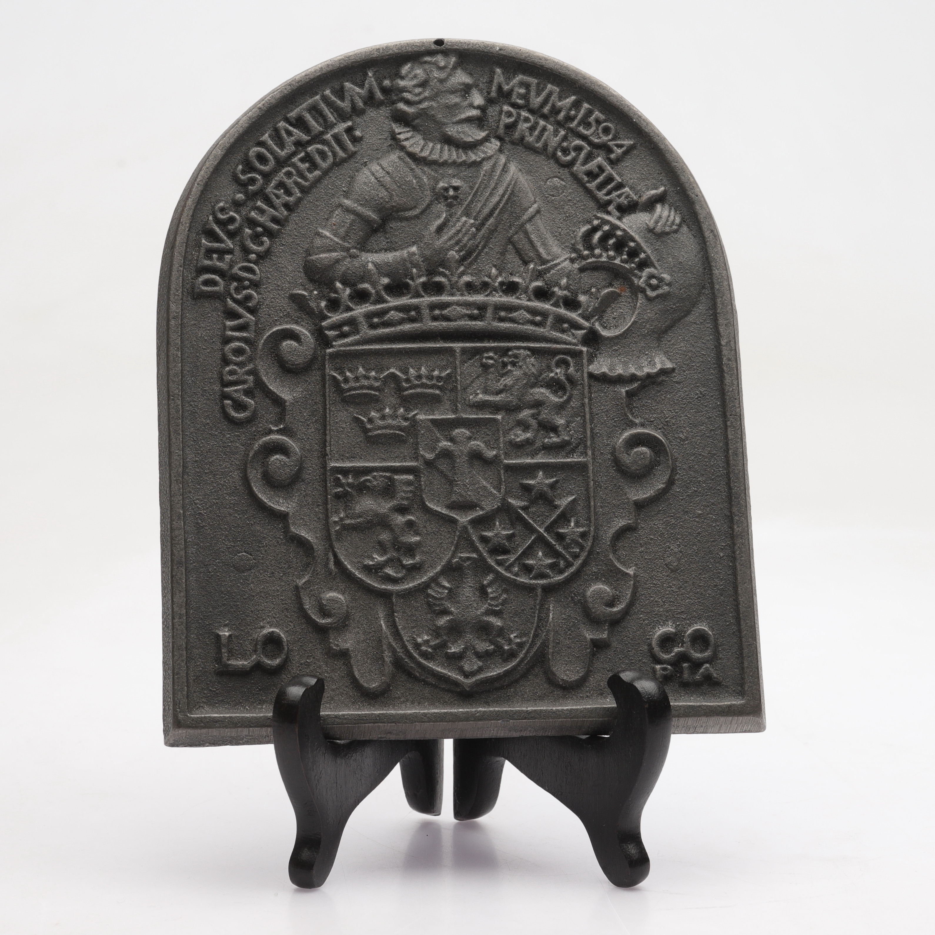 RELIEF, gjutjärn, Hertig Karl, omkring 1900-talets hälft.