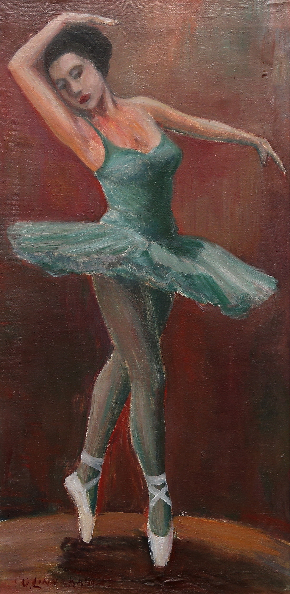 URHO LINNAKANGAS. olja på duk, signerad.