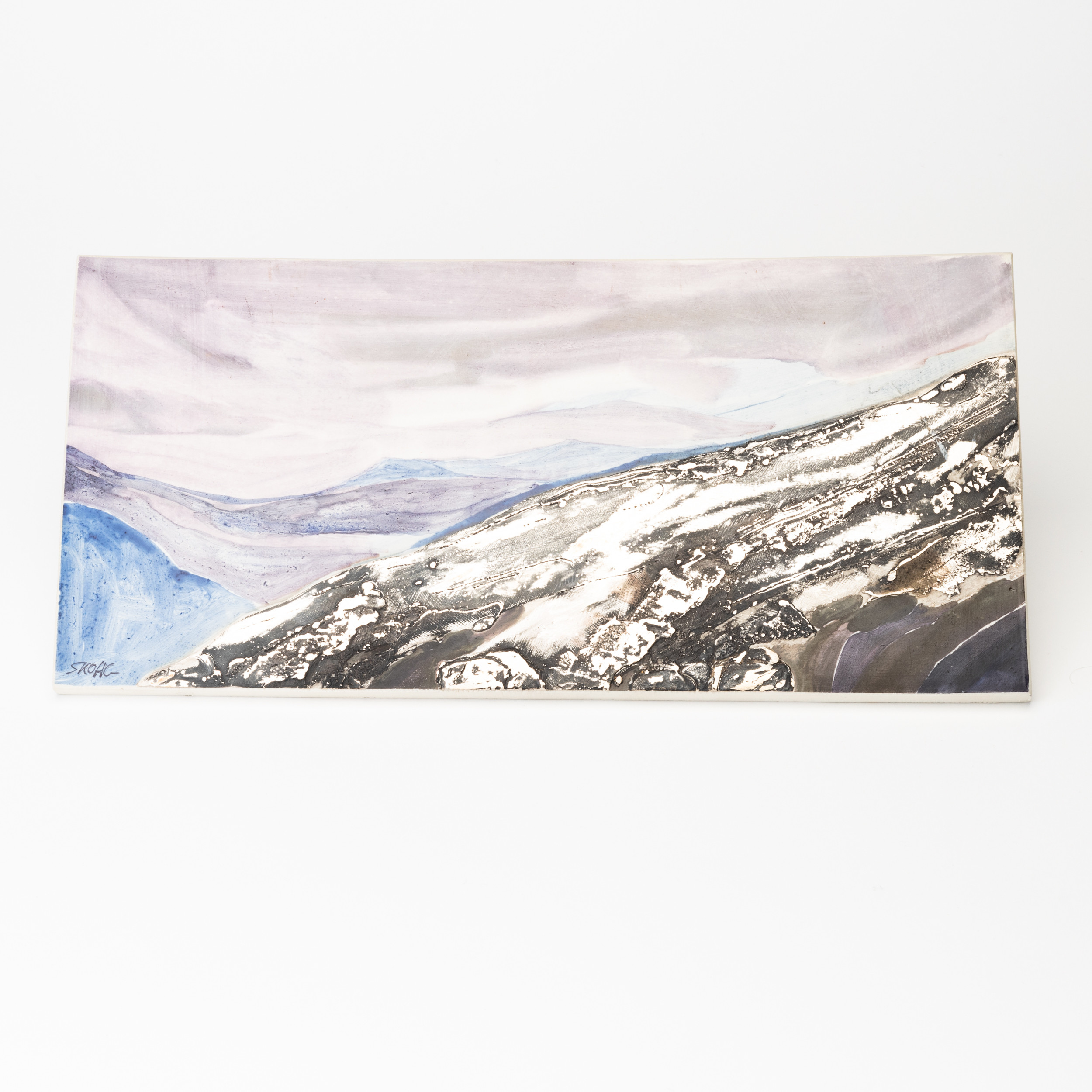 BÖRJE SKOHG. Väggplakett, glaserat stengods, signerad Skogh, Gustavsberg.