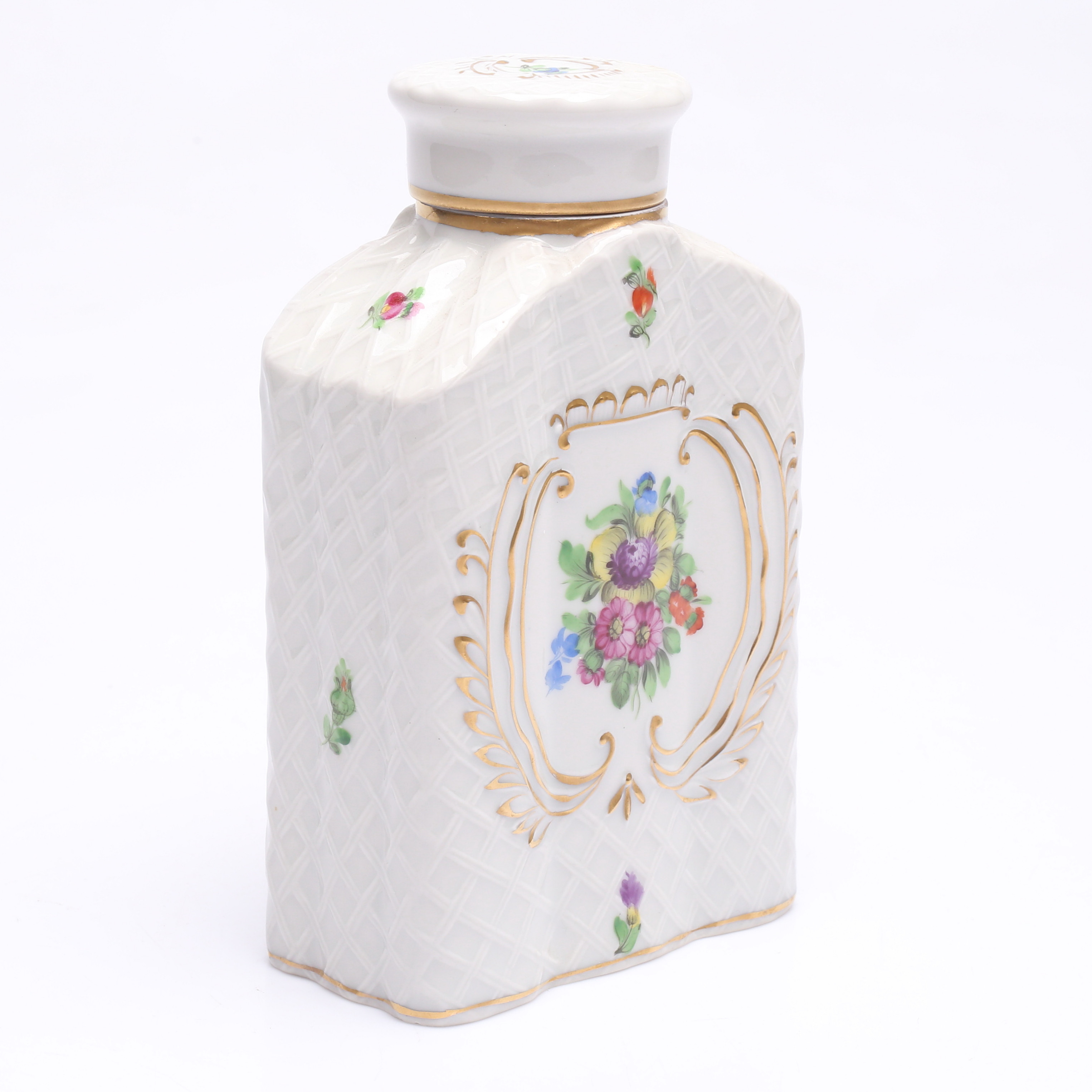 TEDOSA/LOCKFLASKA, porslin, Herend, Ungern.