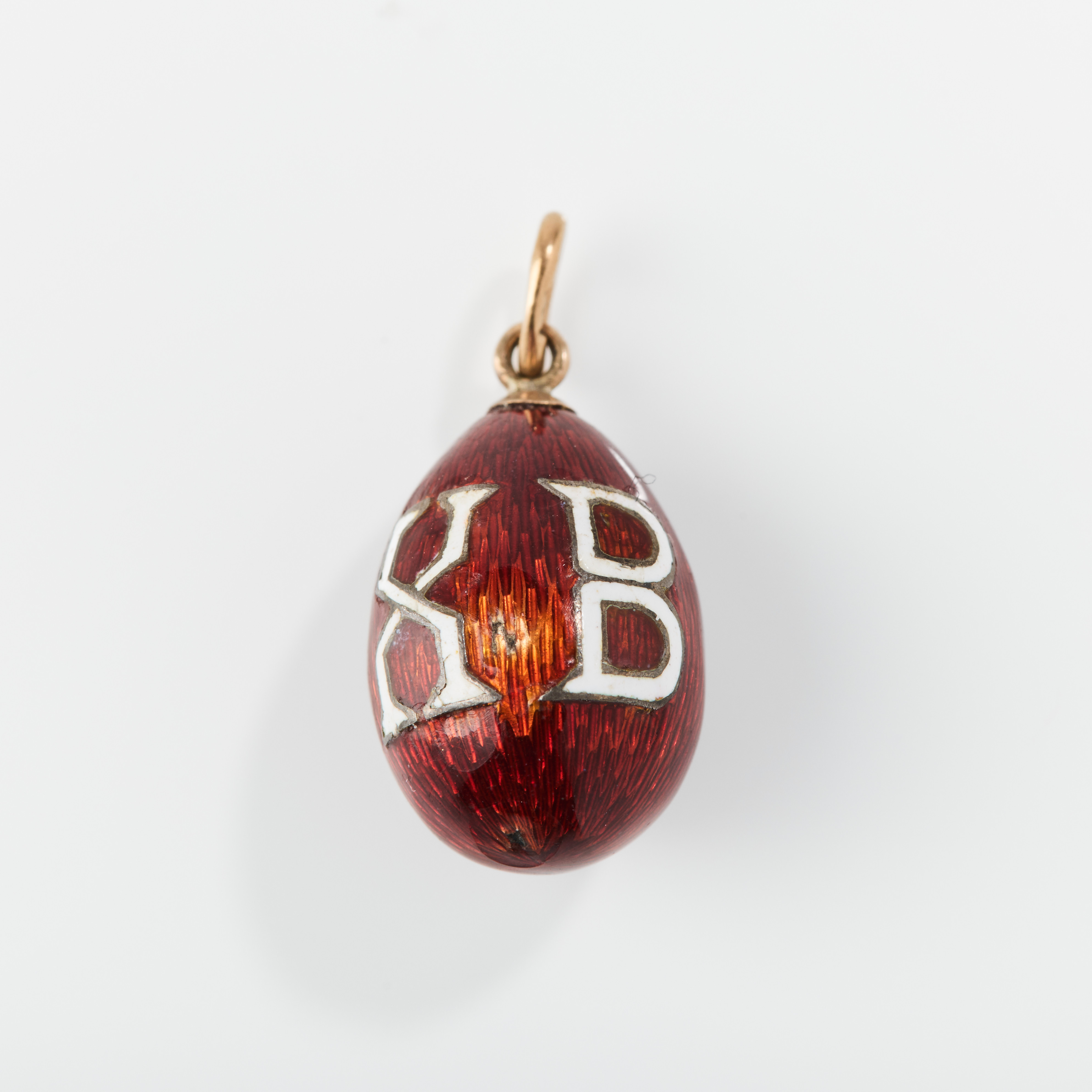 HÄNGE, 14K guld med emalj, Ryssland, början av 1900-talet.