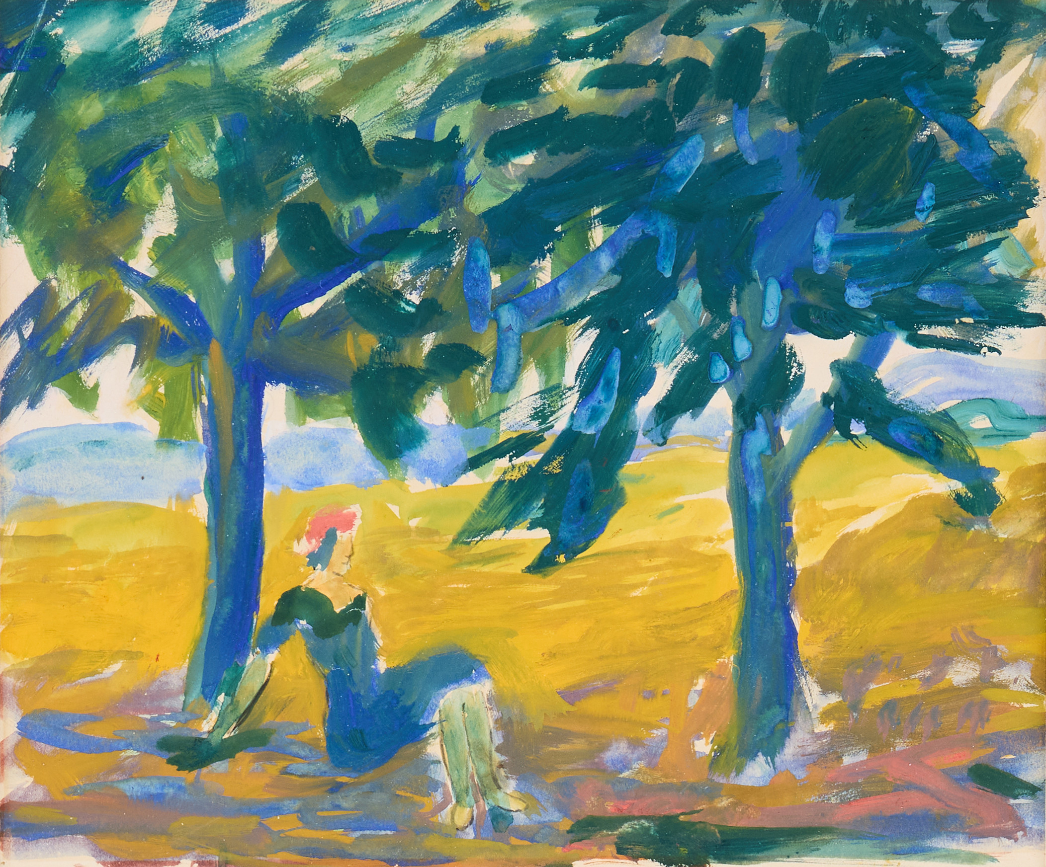 IVAN IVARSON. Sommardag i trädens skugga.