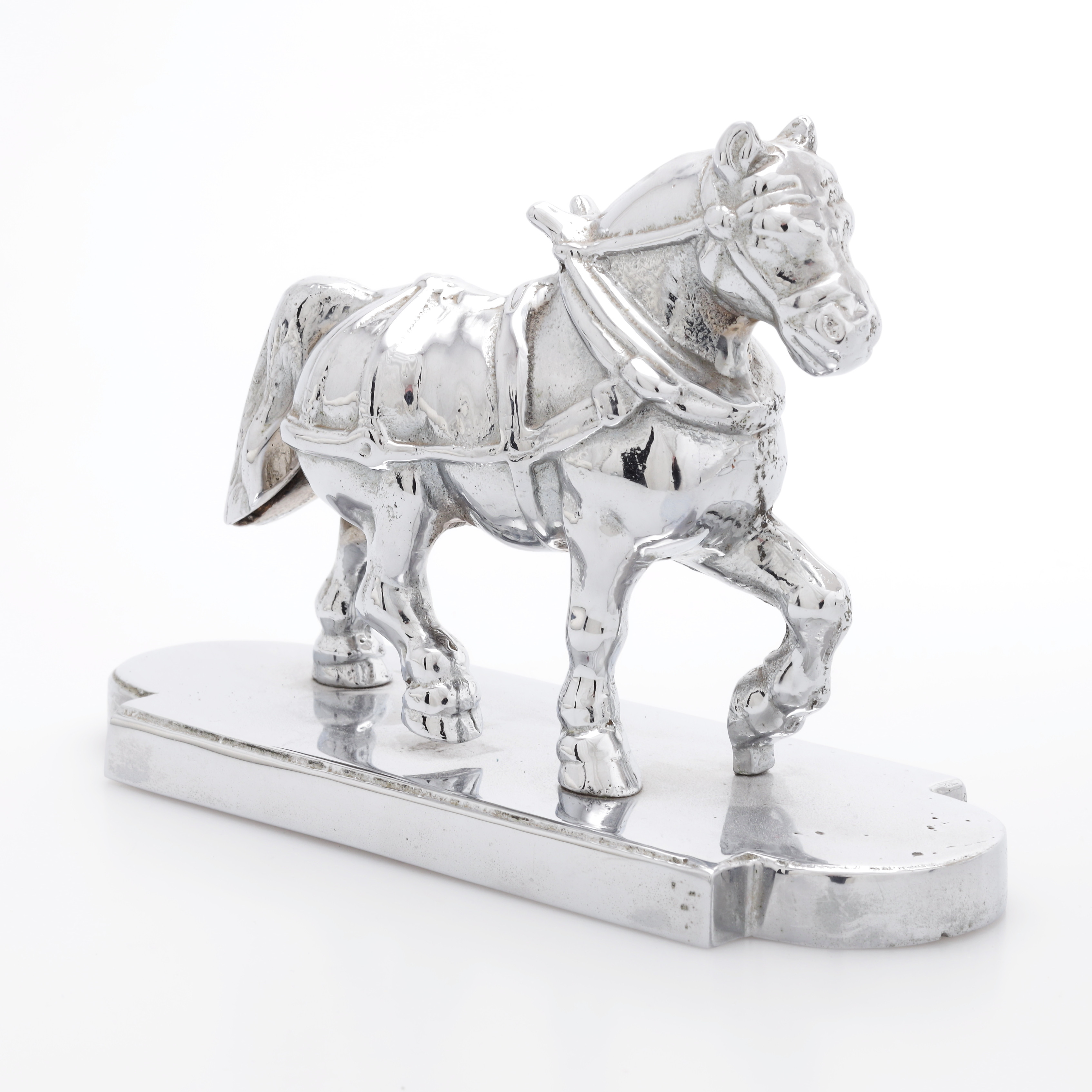 SKULPTUR, arbetshäst, metall, 1900-talets andra hälft.