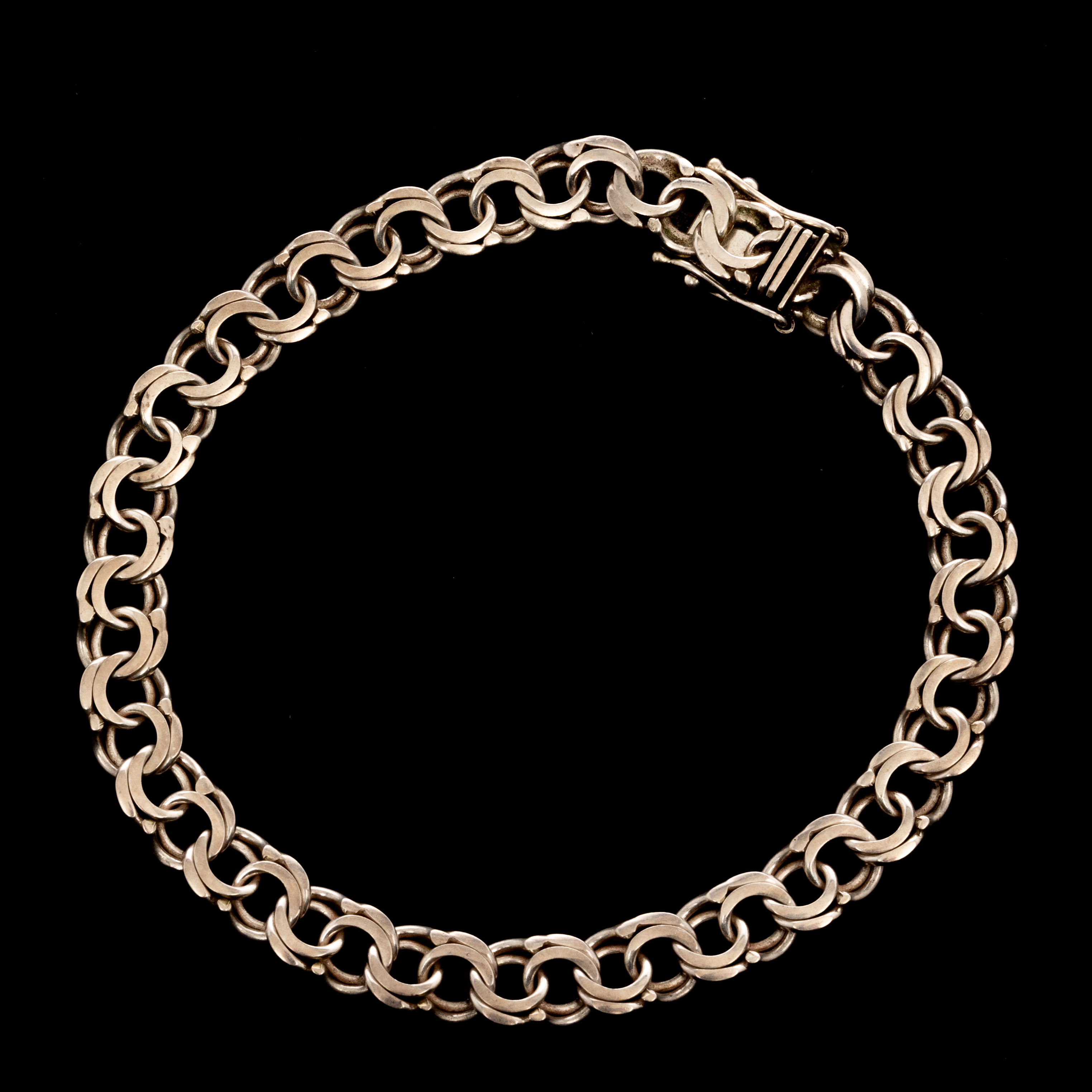 ARMBAND, Sterlingsilver, Bismarckslänk.