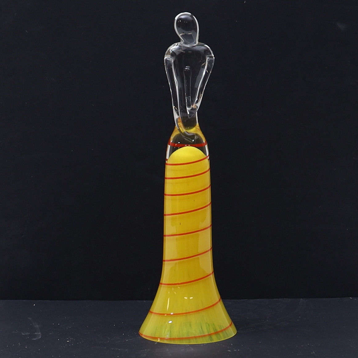 SKULPTUR, figur, konstglas, 1900-tal.