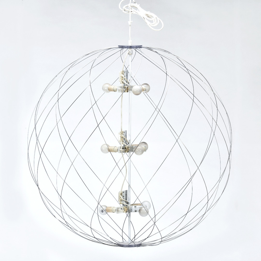 TORE AHLSÉN. Taklampa, ”Pia-Lampa", "Pia Stor" ø90cm, Gärsnäs, 1900-Tal.