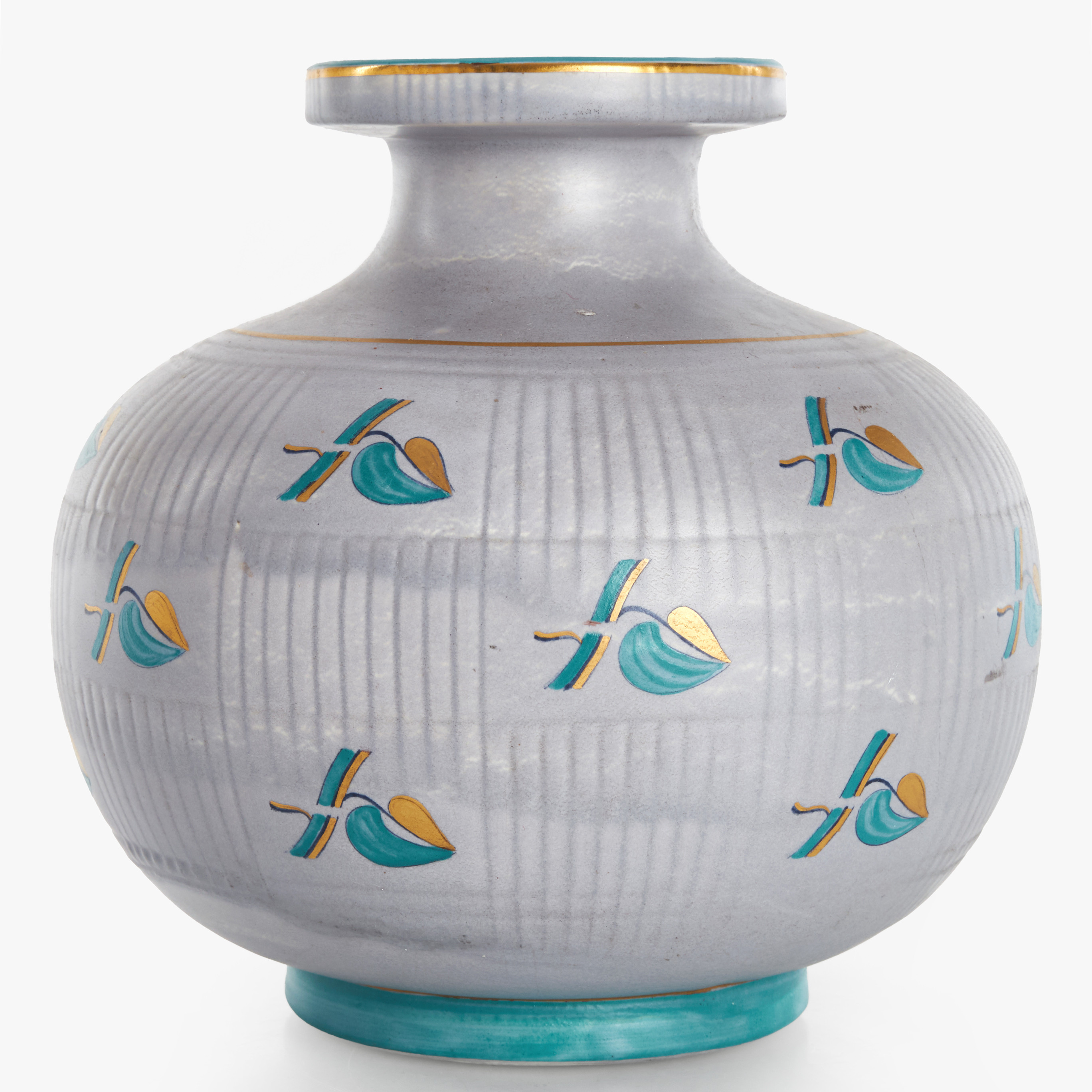 LOUISE ADELBORG, vas, Rörstrand, Swedish Grace, 1920/30-tal, dekor av bladkvistar.