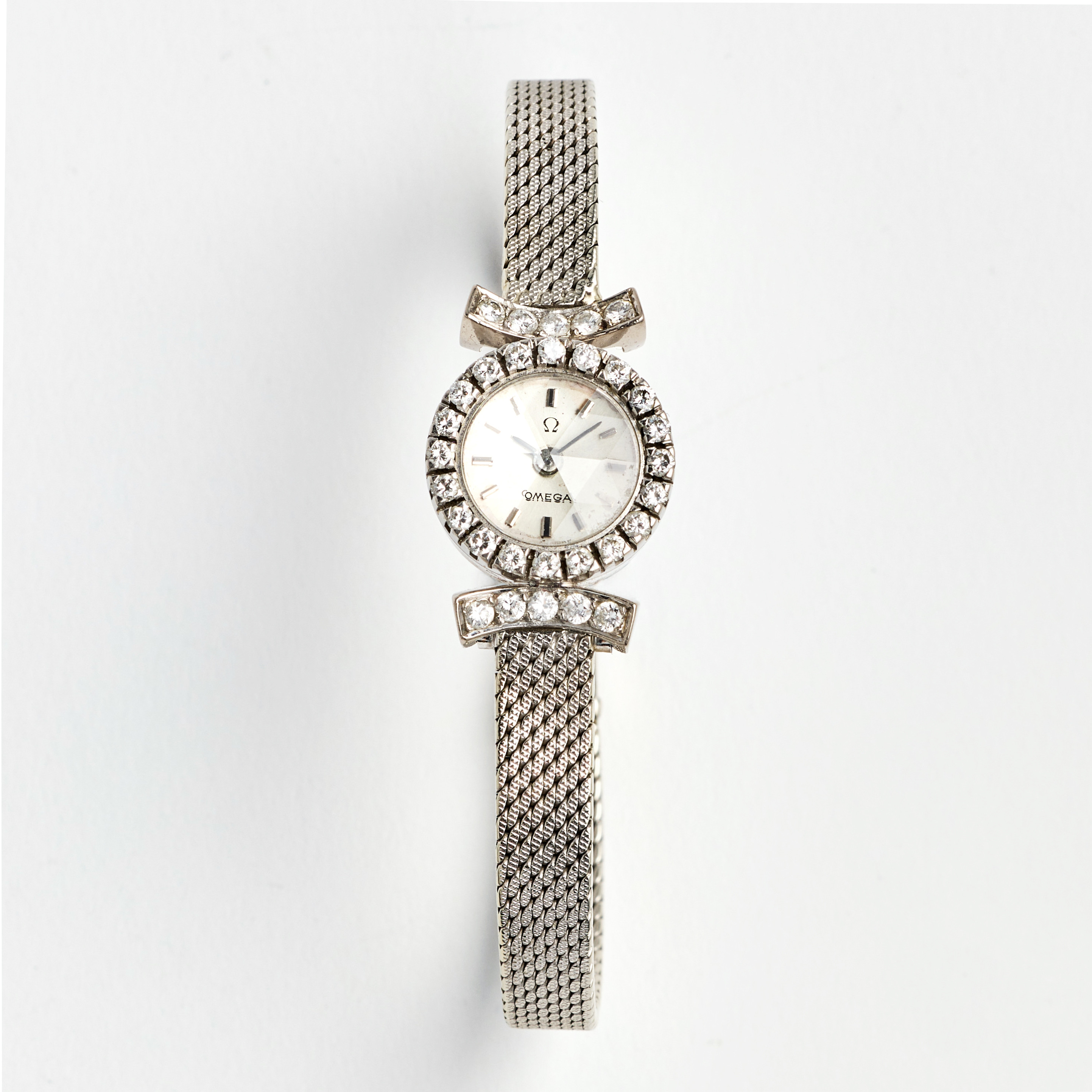 OMEGA, armbandsur, 15 mm, 18K vitguld, ca 1967.