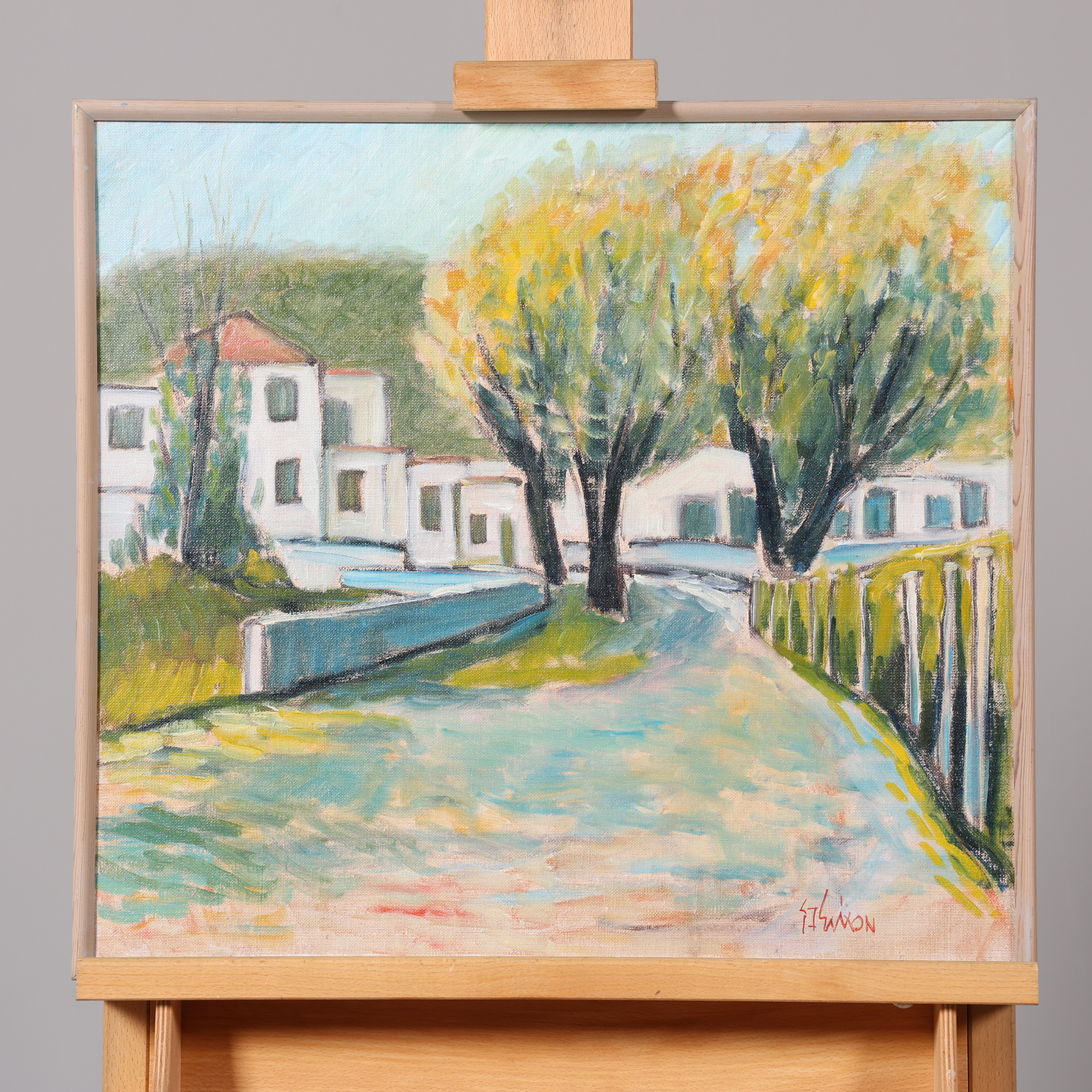 GUNNAR INGEMAR ERIXON. OLJA PÅ DUK, signerad.