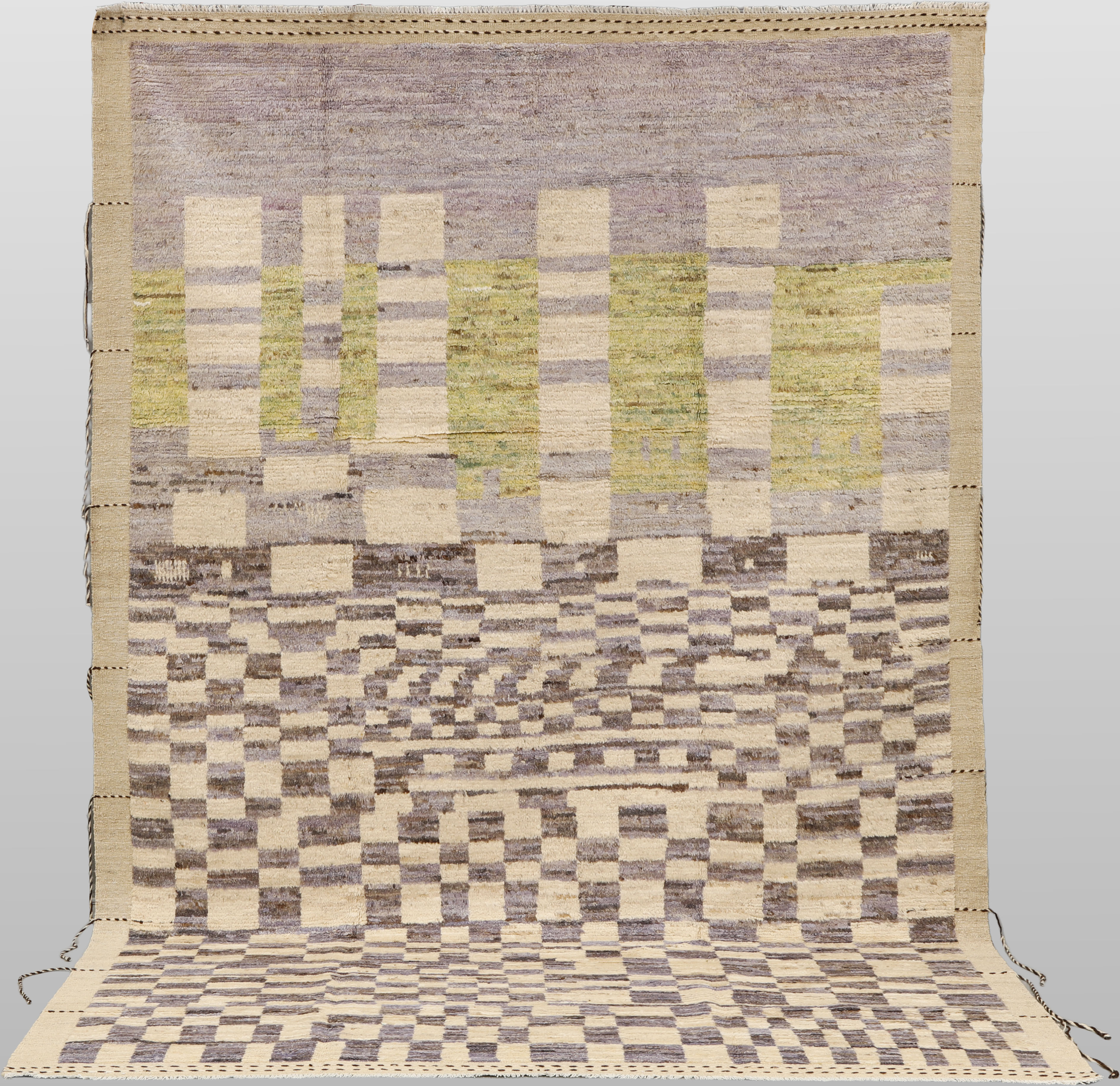 ORIENTMATTA, Marocko design med dekor av tofsar, 295 x 200 cm.