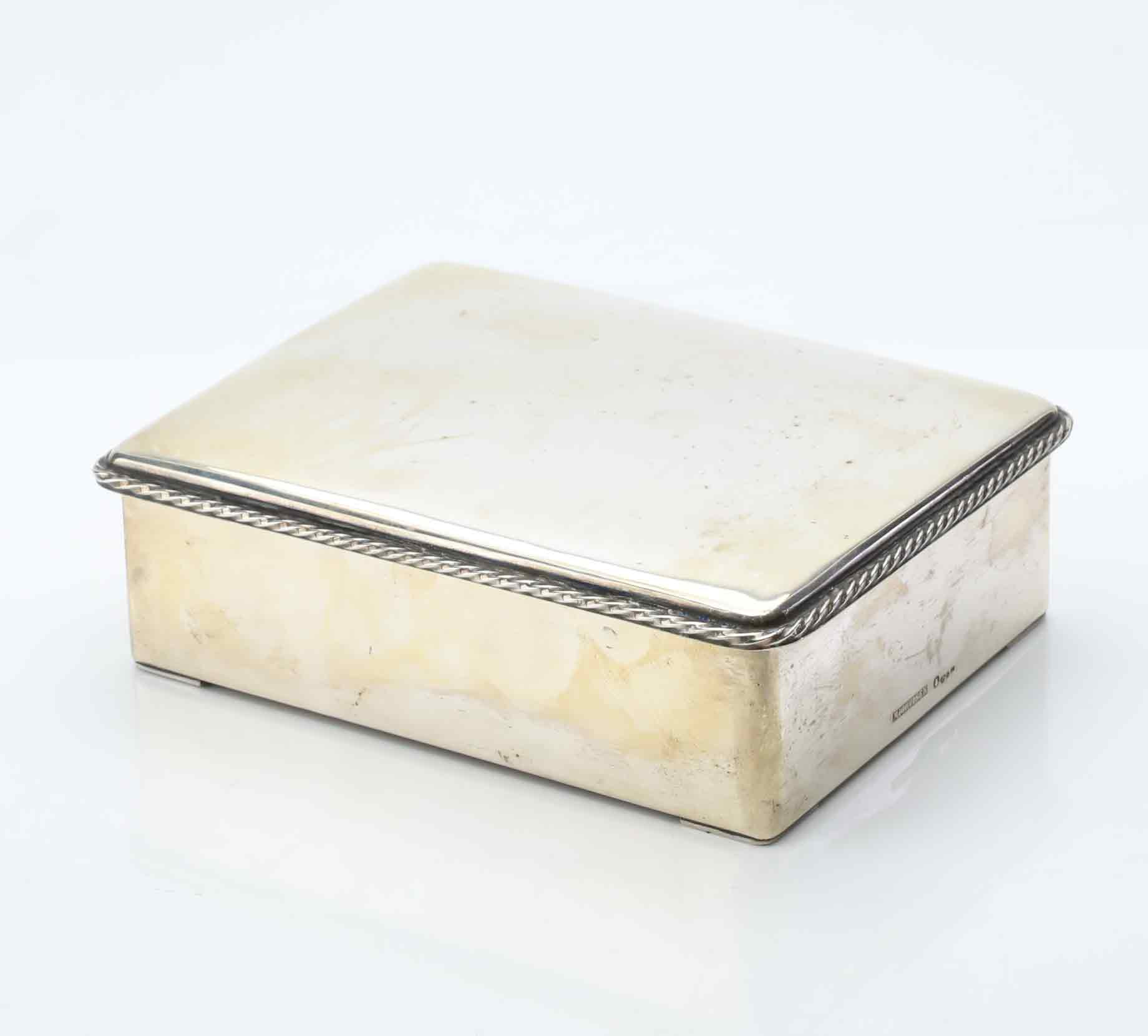 CIGARRSKRIN, silver, A. Michelsen Aktiebolag, Stockholm, 1951.