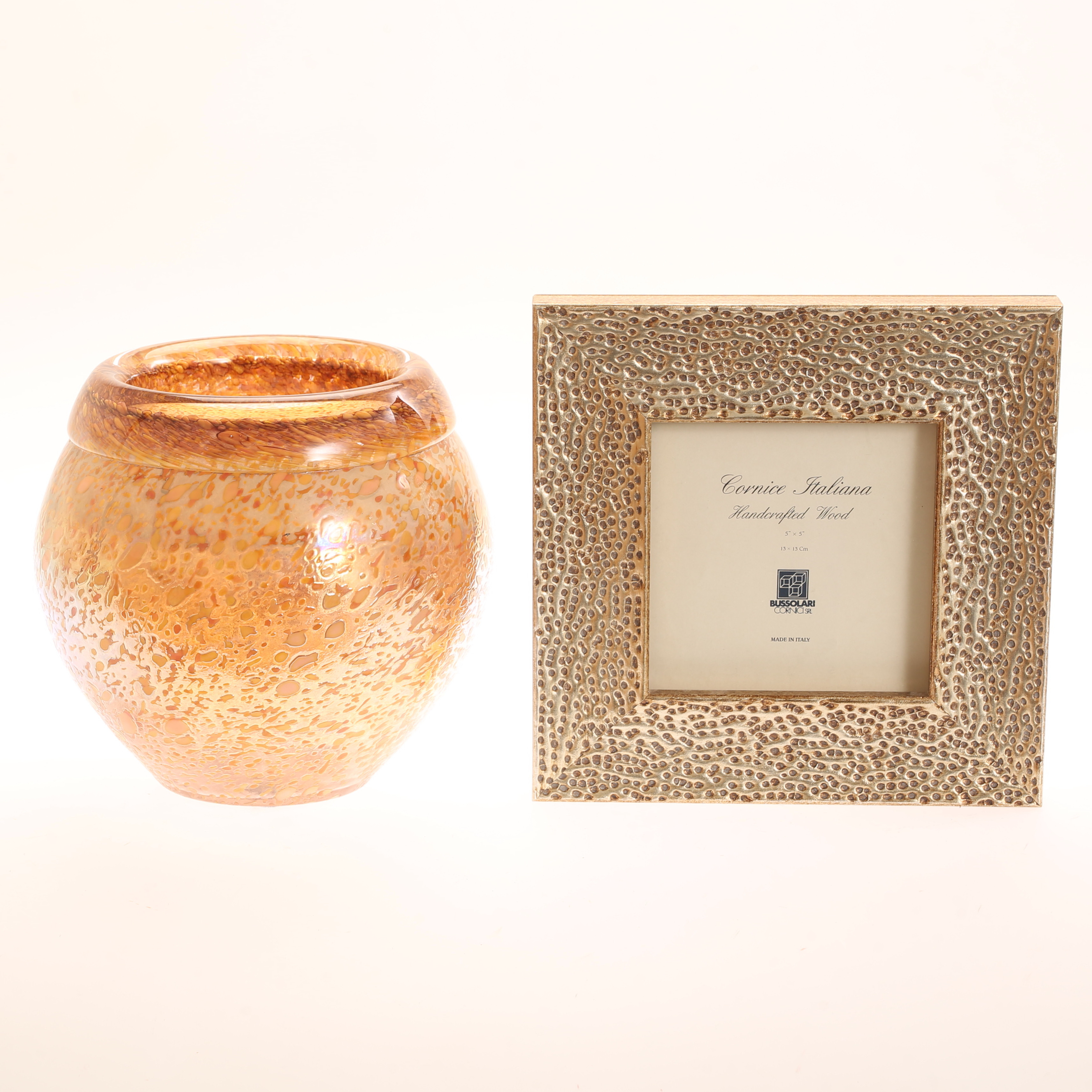 SKÅL, glas, Ludvig Löfgren Målerås. RAM, trä, Italien.