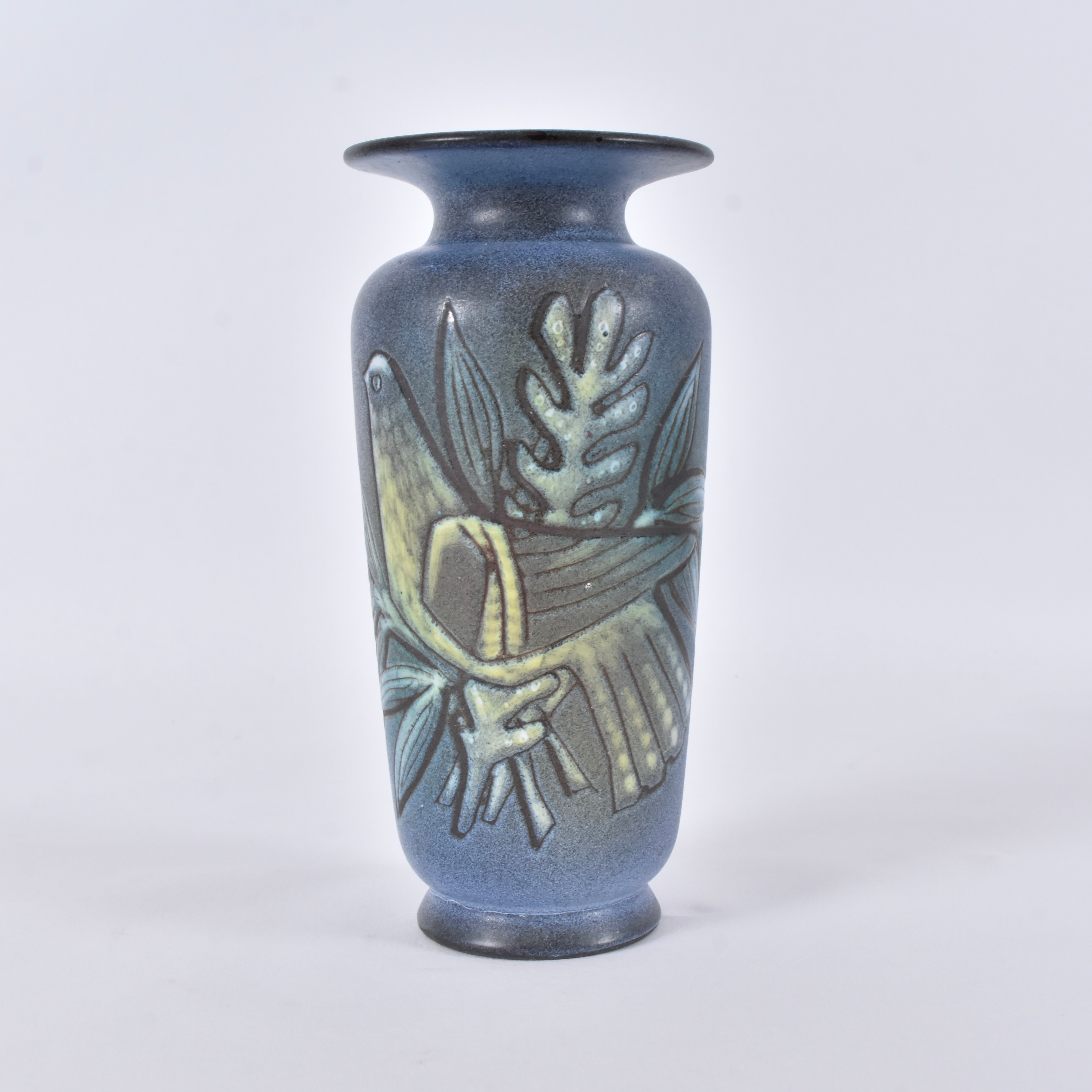 BONNIE REHNQVIST. Golvvas, glaserat lergods, Törngrens Falkenberg.