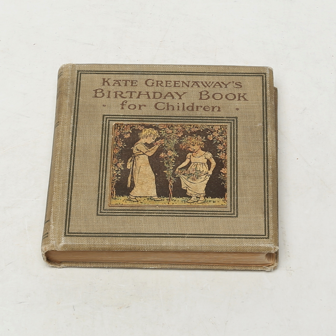 FÖDELSEDAGSBOK, Kate Greenaway, ca 1900.