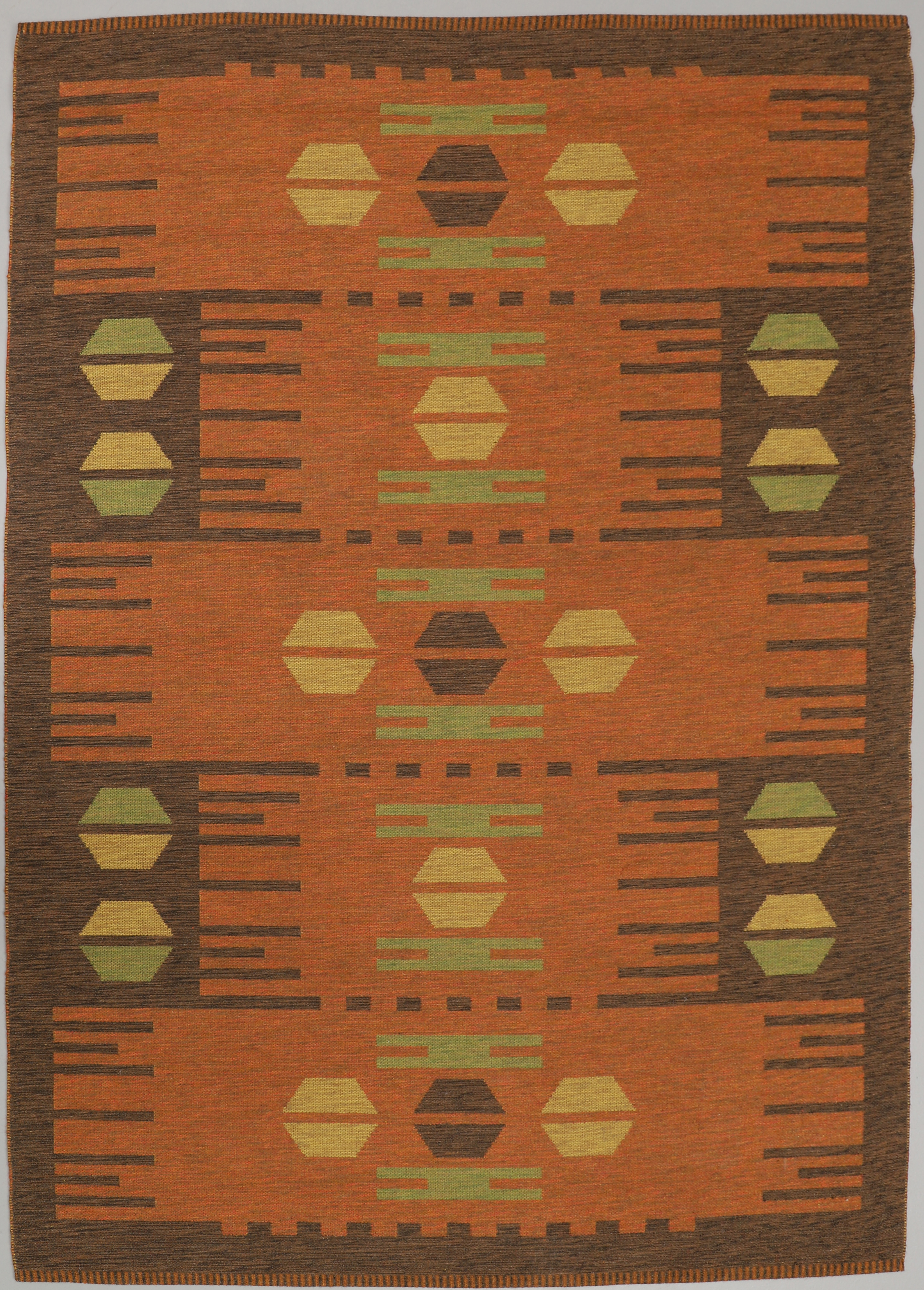 MATTA, rölakan dubbelsidig. 1900-talets mitt. Ca 240x164 cm.